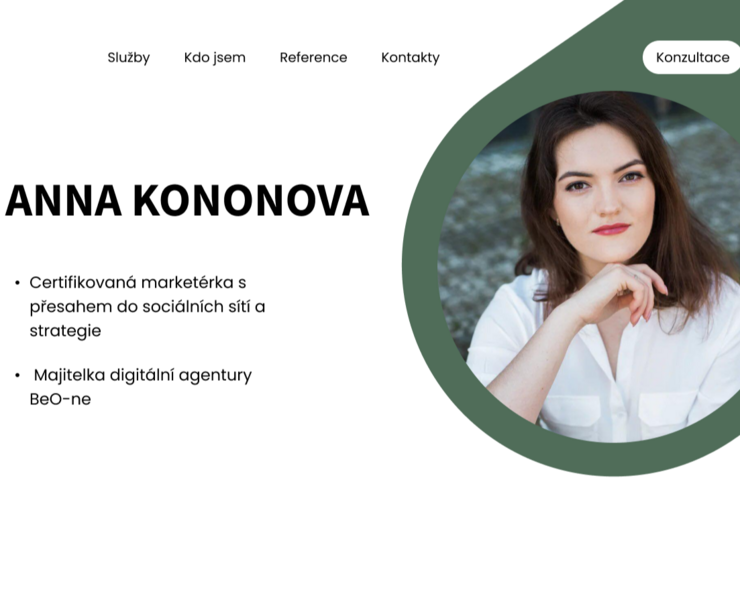 Лендинг для маркетолога — Интерфейсы на Dprofile