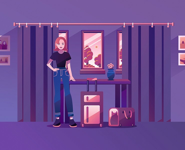 Around the world — Иллюстрация на Dprofile