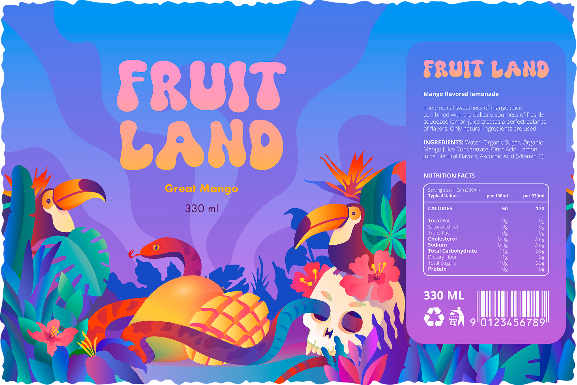 Дизайн упаковки | FRUITLAND — Изображение №2 — Брендинг, Иллюстрация на Dprofile