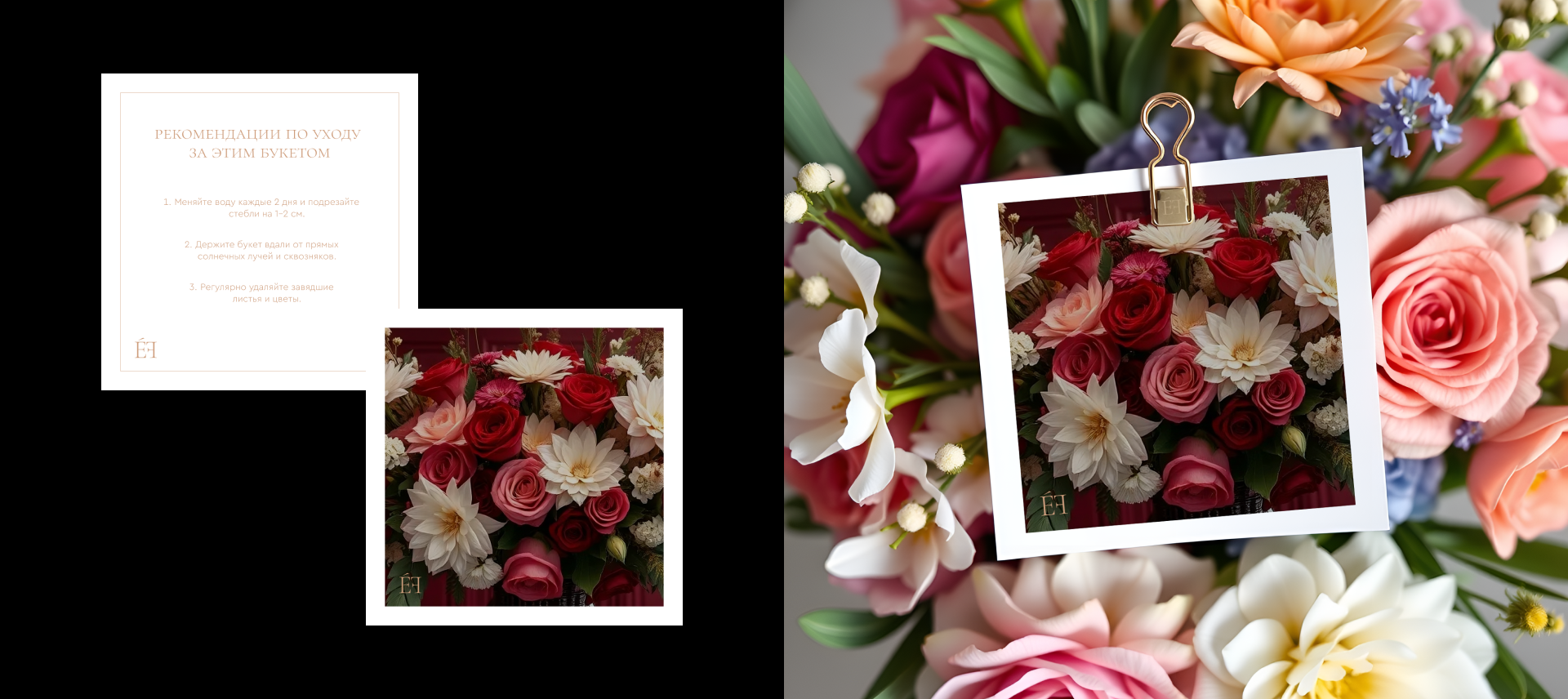 Брендинг цветочного бутика Éclat Floral — Изображение №10 — Брендинг, Графика на Dprofile