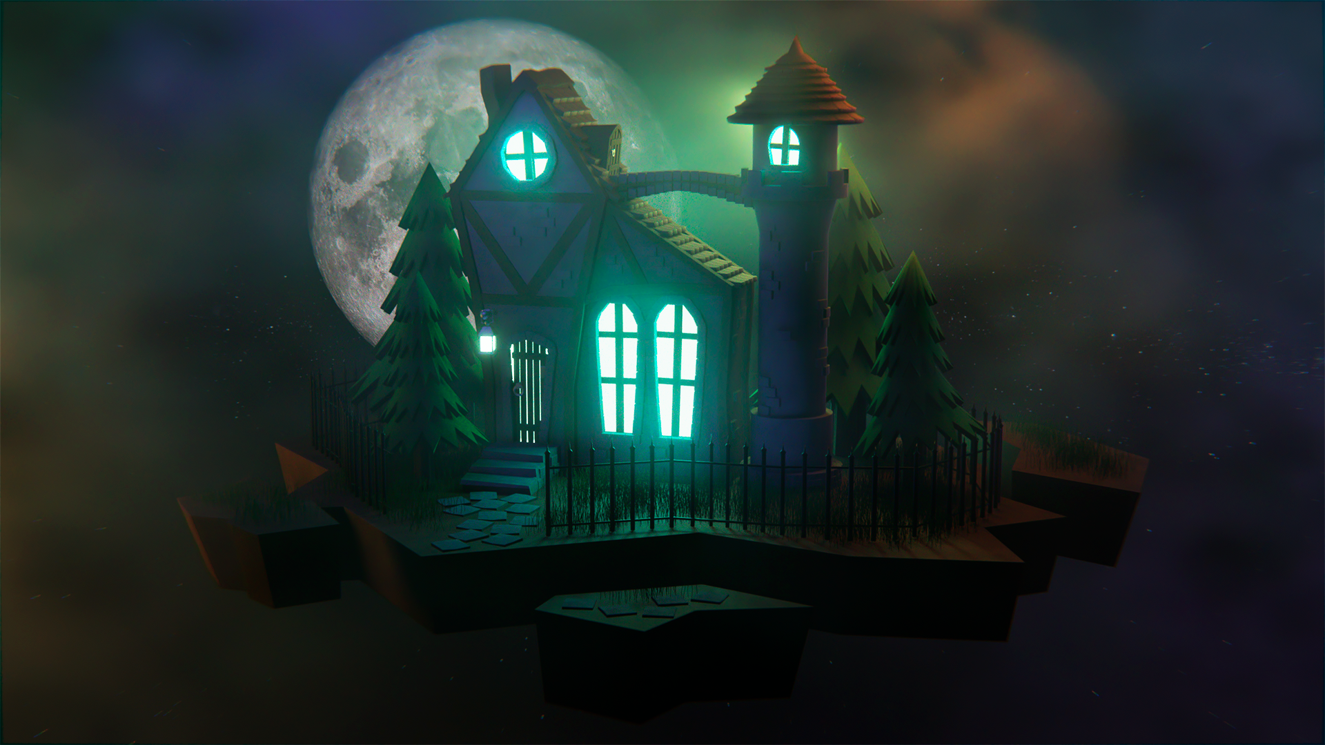 Scary house — Изображение №1 — Иллюстрация, 3D на Dprofile