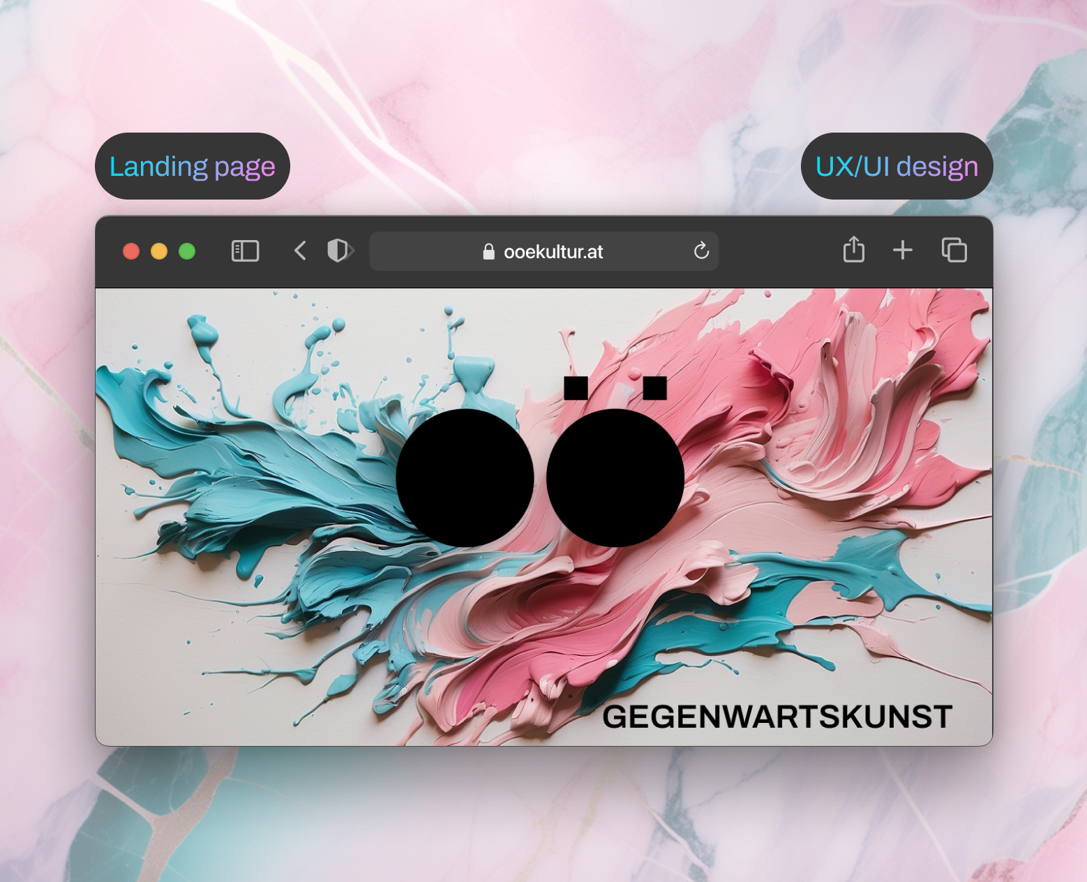 Landing page для фестиваля современного искусства — Интерфейсы на Dprofile