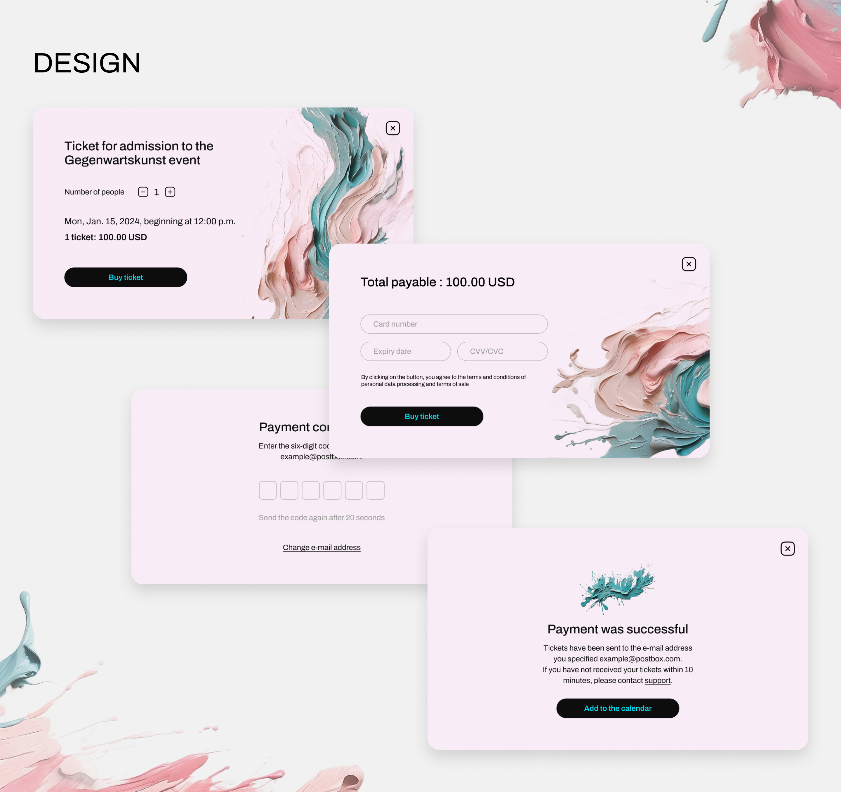 Landing page для фестиваля современного искусства — Изображение №8 — Интерфейсы на Dprofile