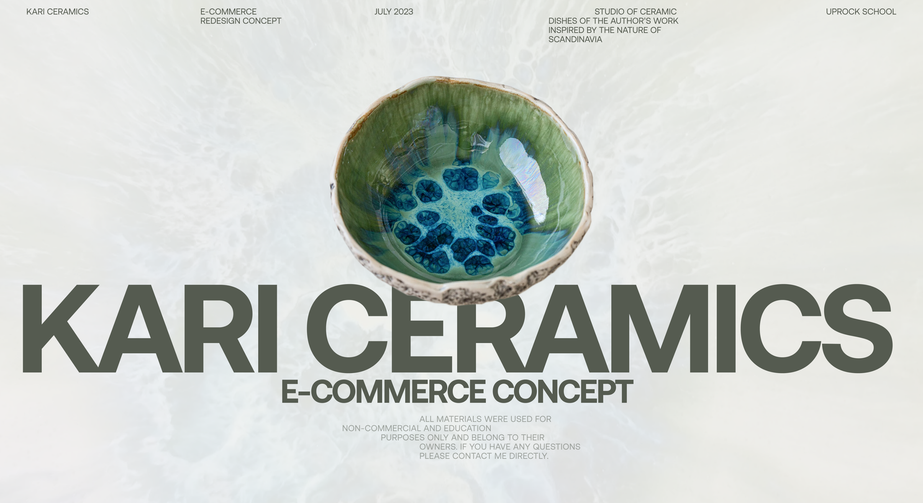 Kari Ceramics | Онлайн-магазин — Изображение №1 — Интерфейсы, Анимация на Dprofile