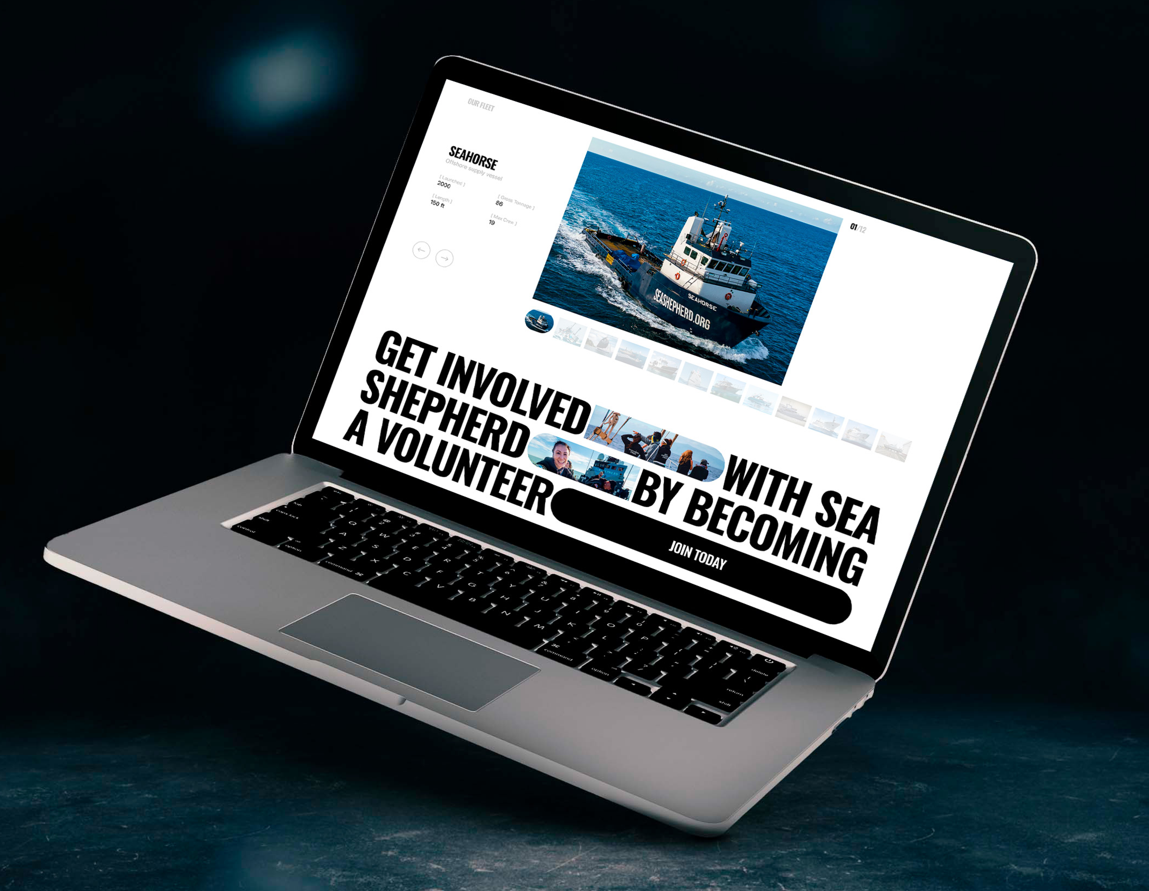 Sea Shepherd | Корпоративный сайт — Изображение №3 — Интерфейсы, Анимация на Dprofile