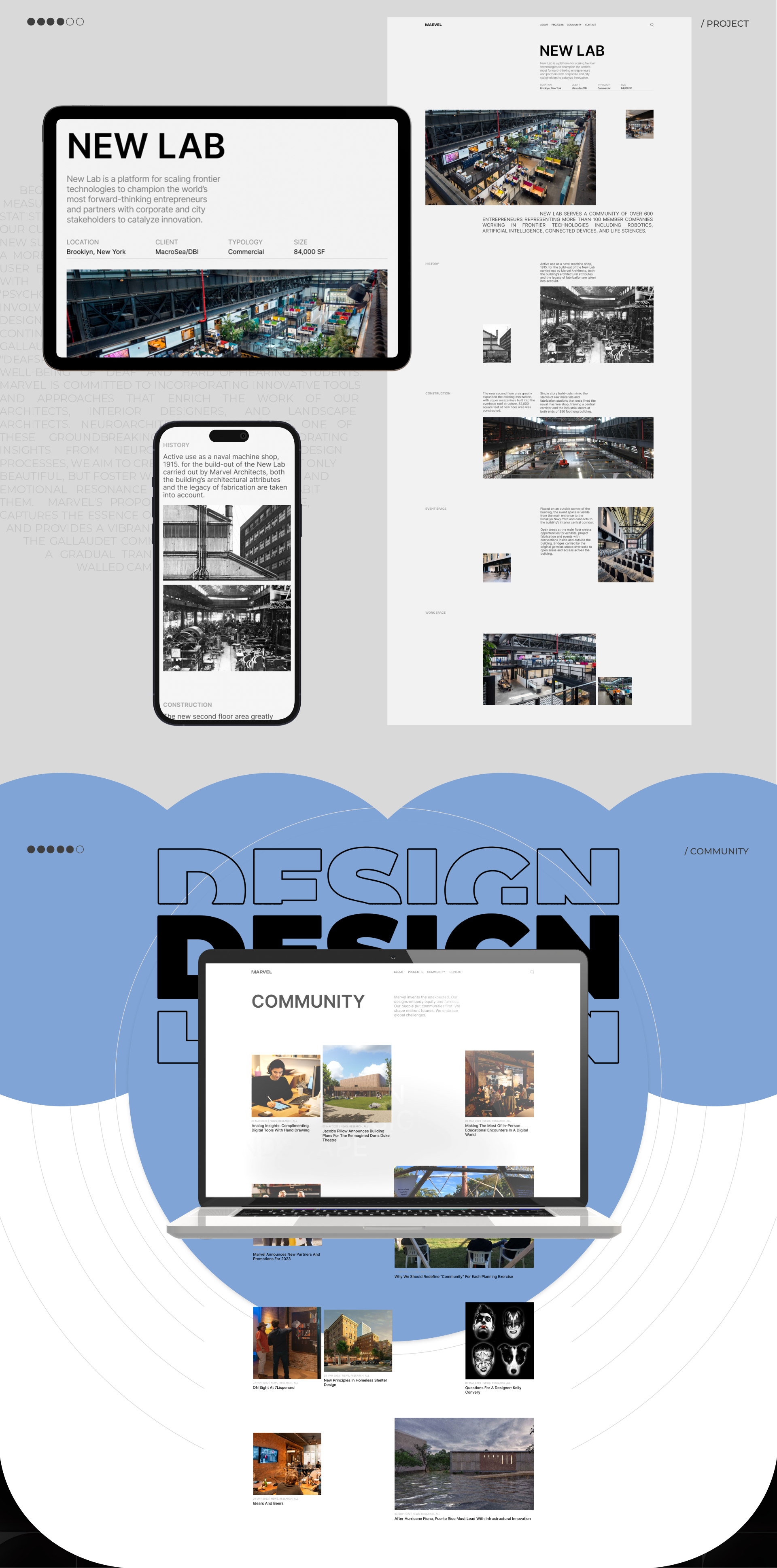 MARVEL ARCHITECTS | Corporate website redesign — Изображение №6 — Интерфейсы на Dprofile
