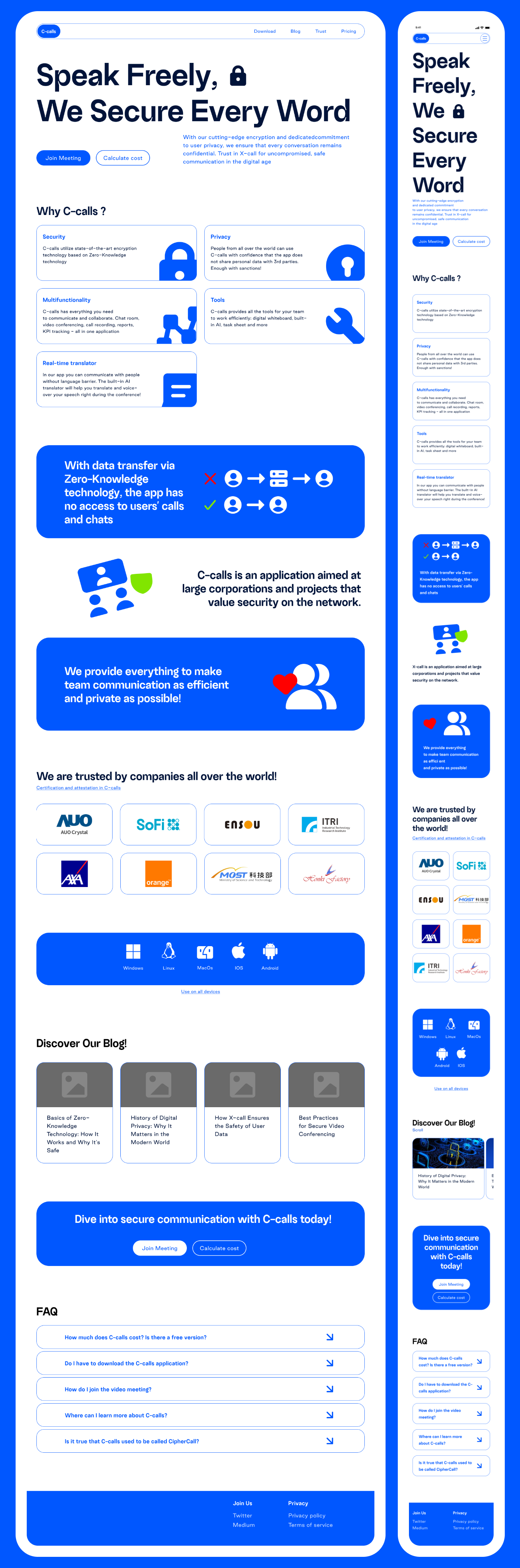 C-call website design — Изображение №4 — Интерфейсы, Брендинг на Dprofile