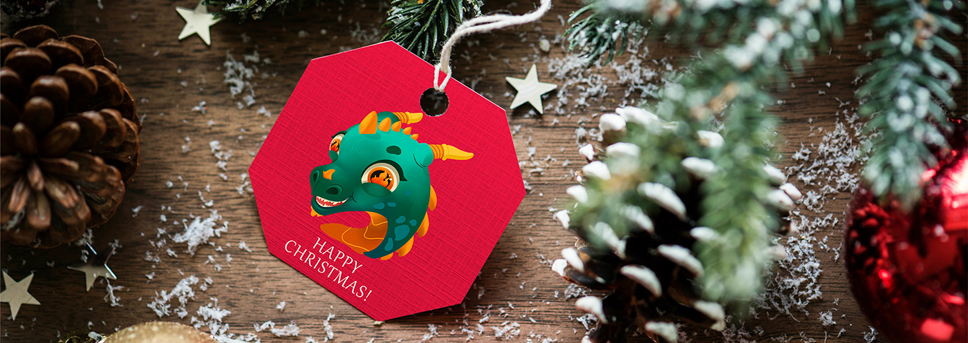 СТИКЕРЫ ДРАКОН  символ 2024 года — Изображение №9 — Брендинг, Иллюстрация на Dprofile