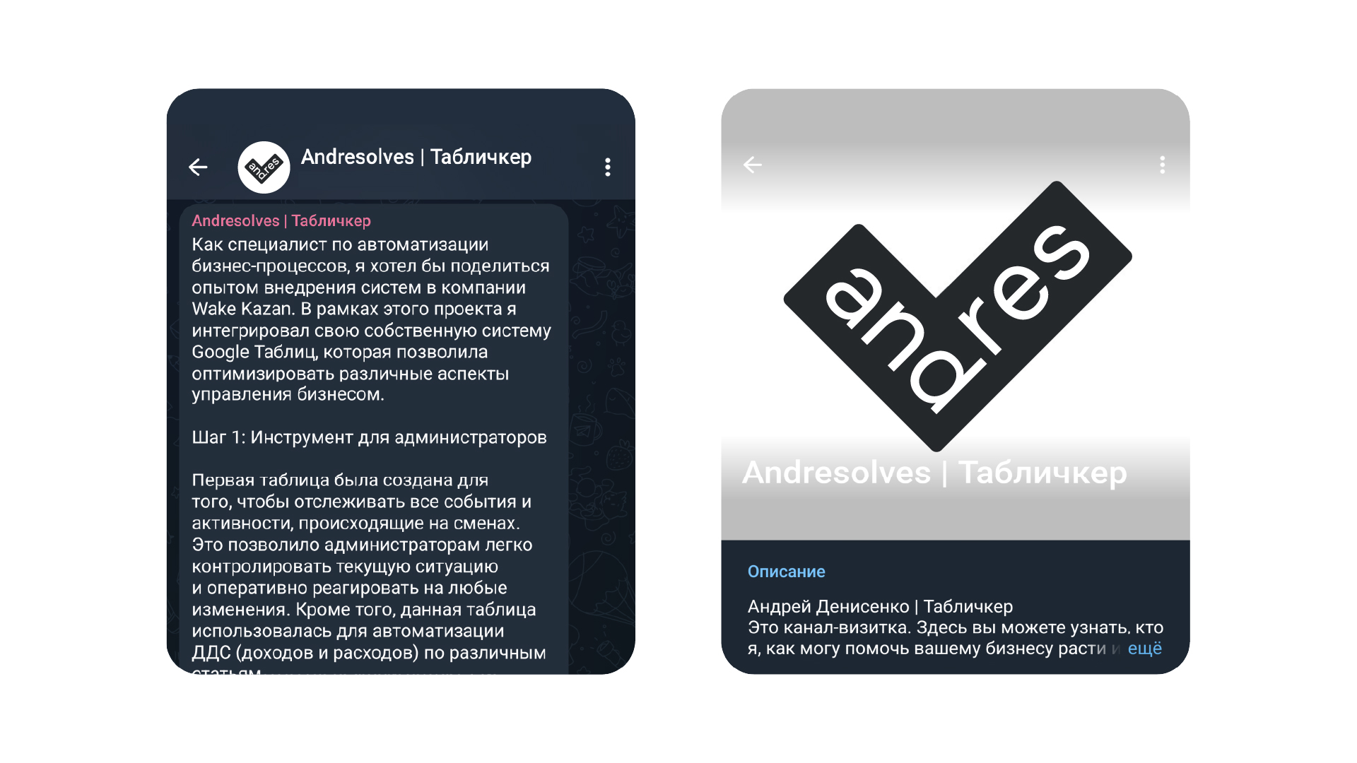 andresolves — Личный бренд табличкера — Изображение №3 — Брендинг, Анимация на Dprofile