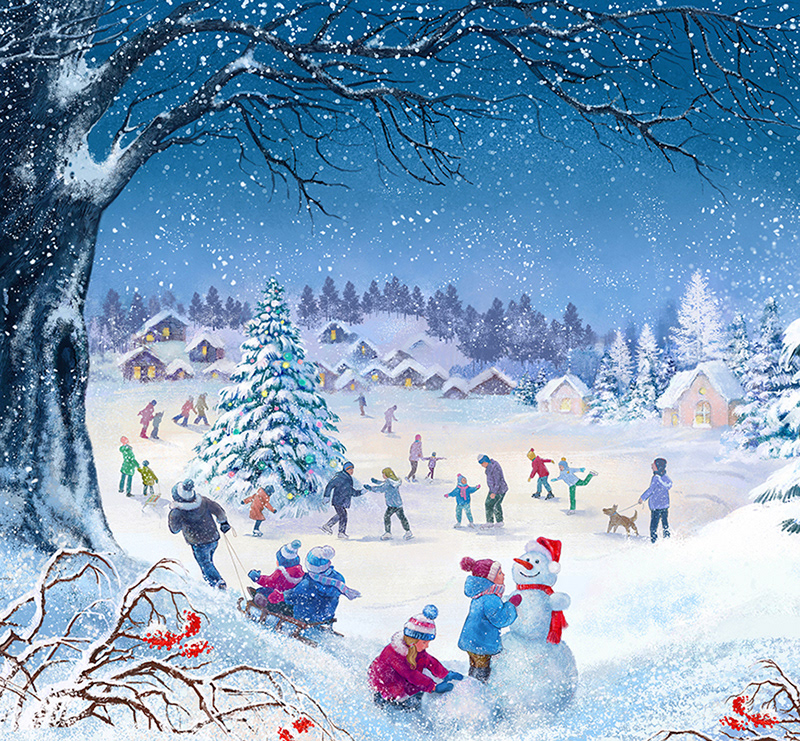 Winter theme — Изображение №1 — Иллюстрация, Графика на Dprofile