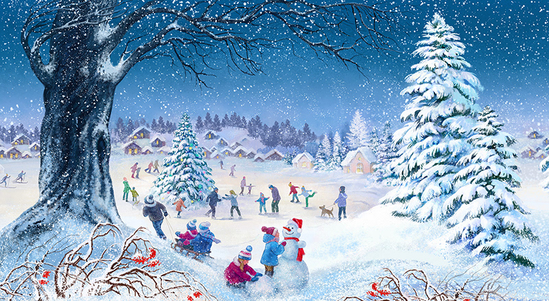 Winter theme — Изображение №5 — Иллюстрация, Графика на Dprofile