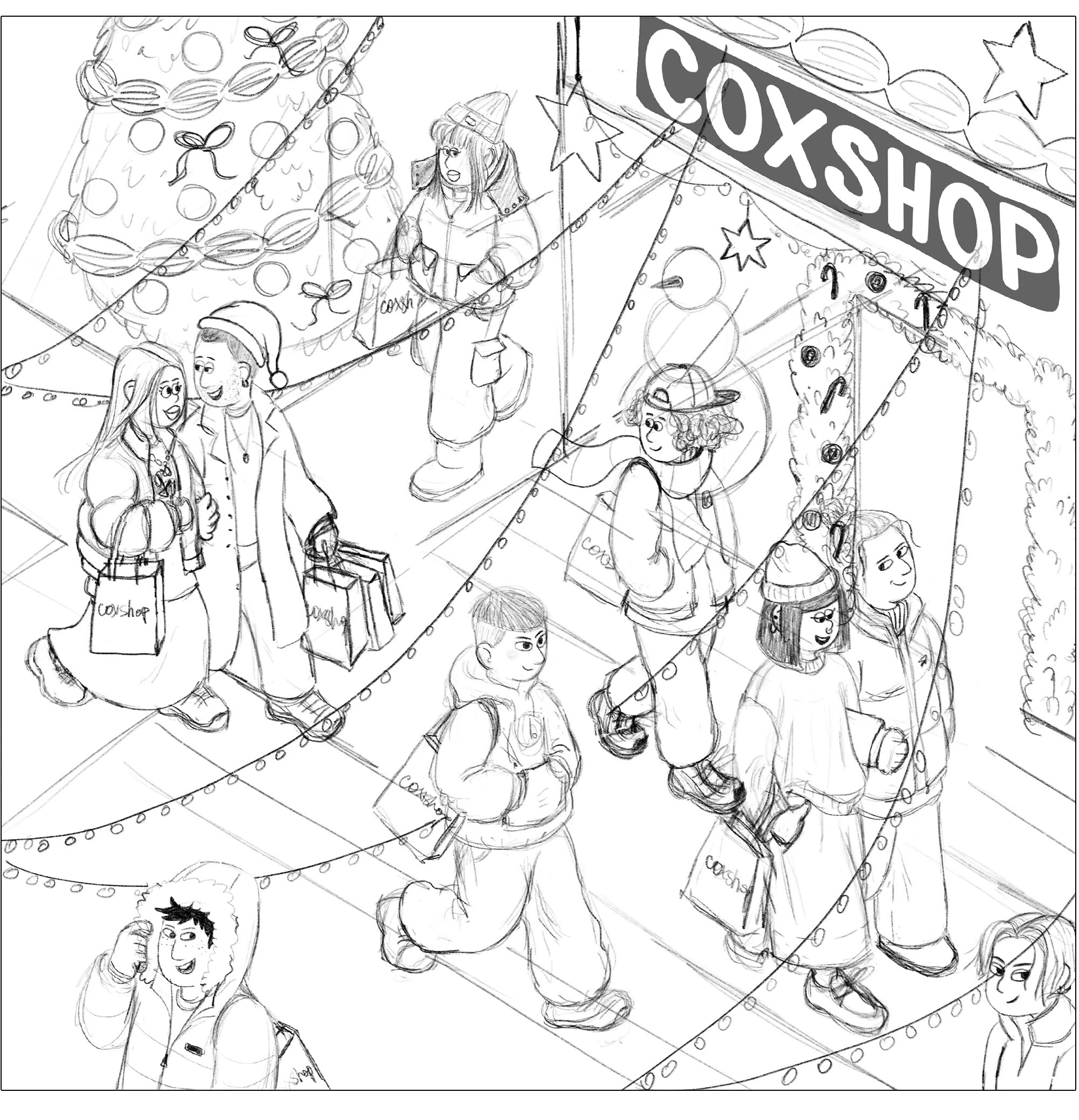 Иллюстрации для streetwear-магазина COXSHOP — Изображение №5 — Иллюстрация, Графика на Dprofile