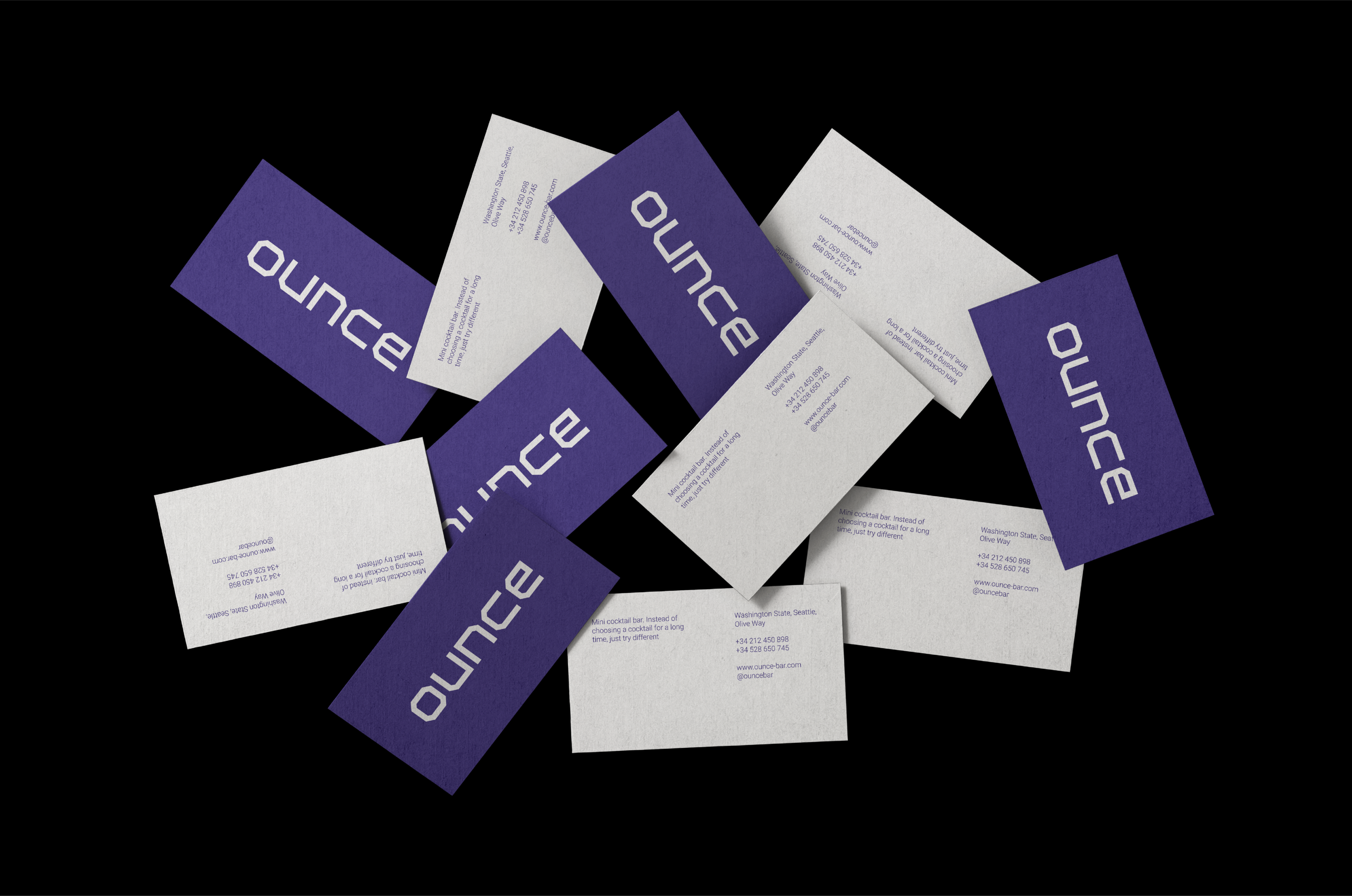 Ounce / Cocktail bar / logotype — Изображение №5 — Брендинг на Dprofile