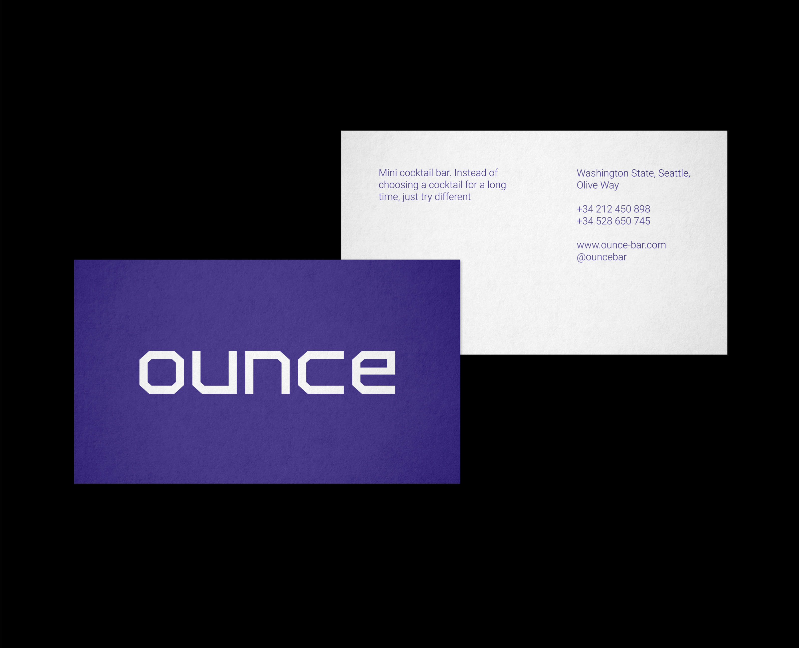 Ounce / Cocktail bar / logotype — Брендинг на Dprofile