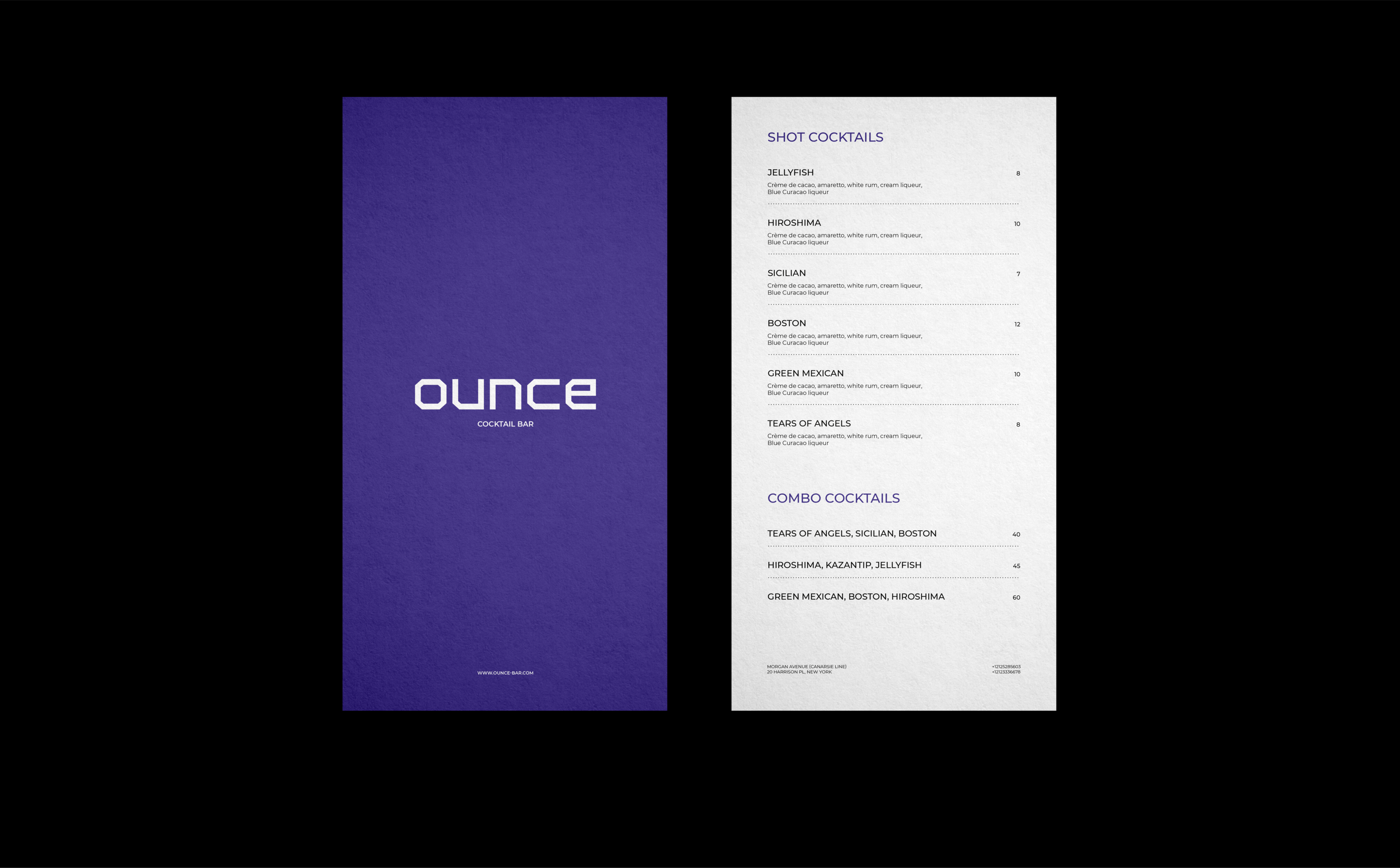 Ounce / Cocktail bar / logotype — Изображение №6 — Брендинг на Dprofile