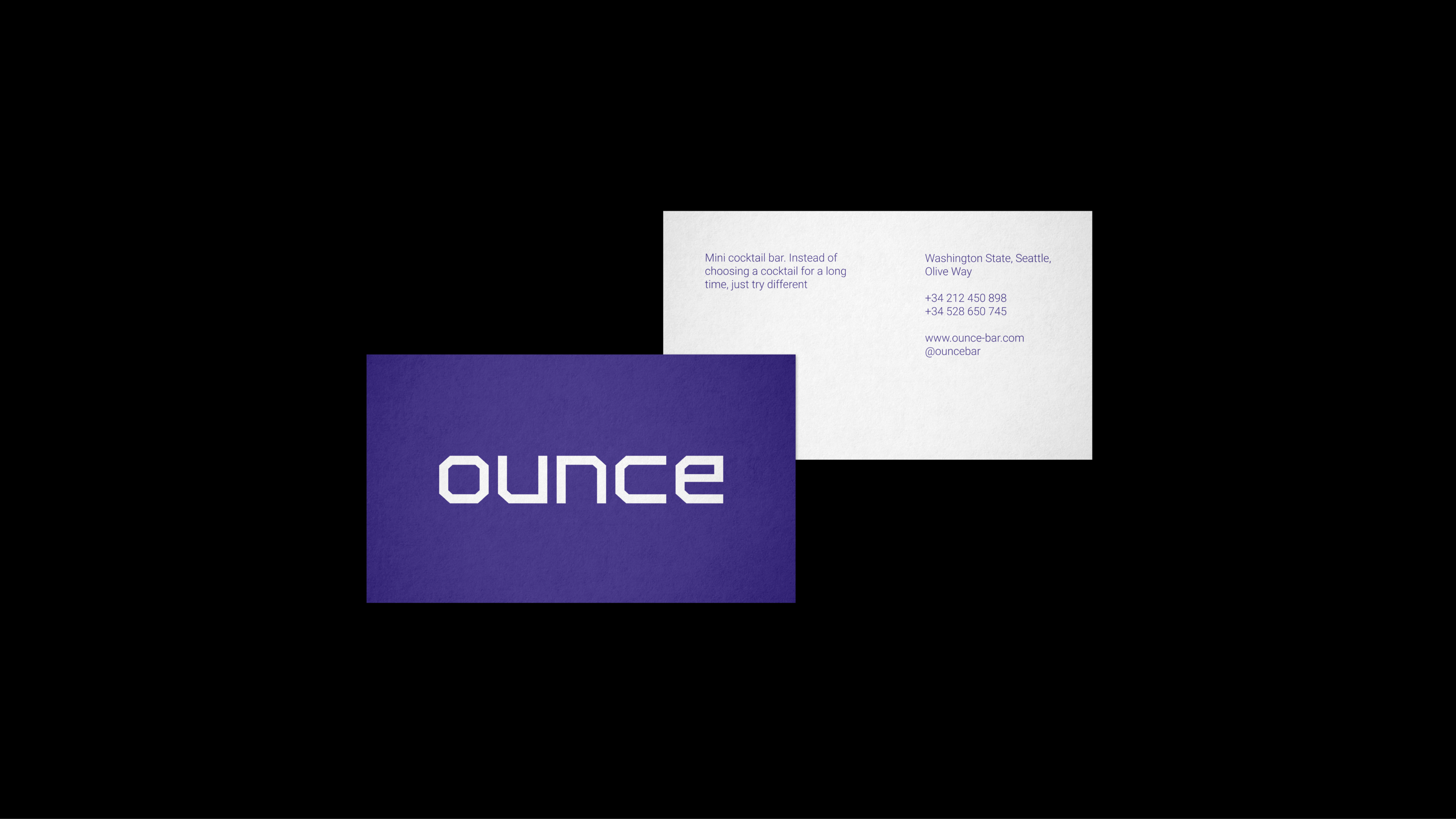Ounce / Cocktail bar / logotype — Изображение №3 — Брендинг на Dprofile