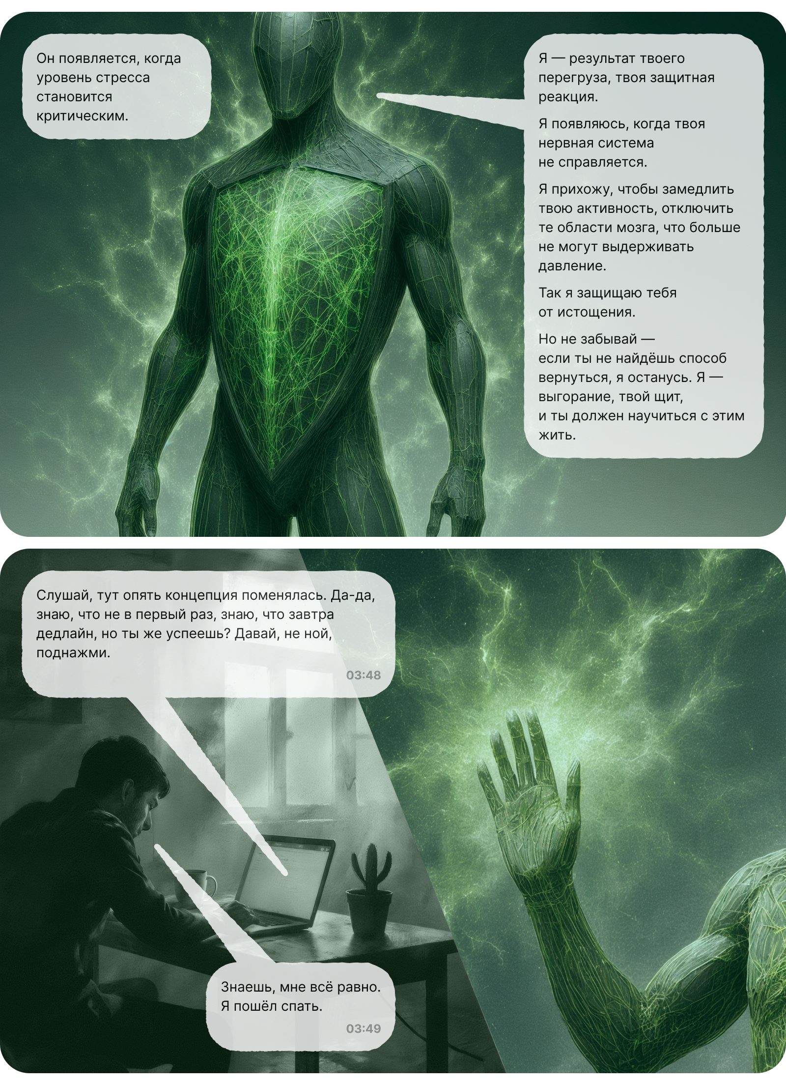 Оущит (дизайн-«монстр» выгорания) — Изображение №7 — Брендинг, Иллюстрация на Dprofile