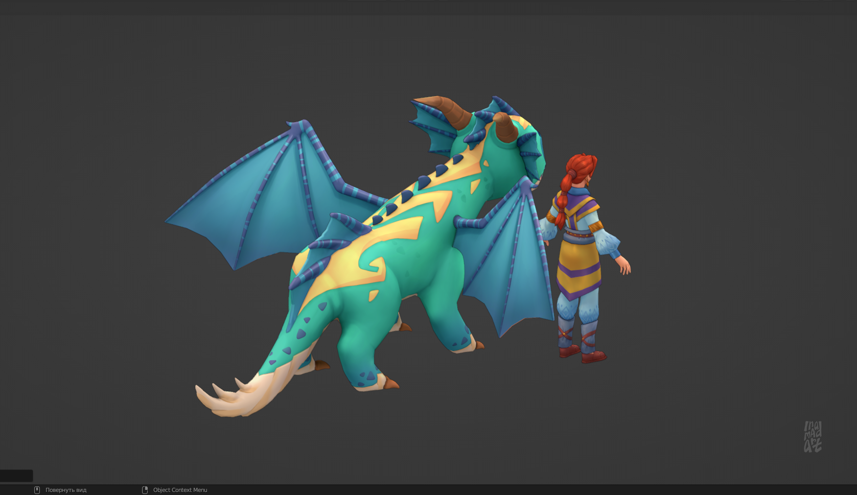 Дизайн персонажей и hand-painted текстурирование  3d моделей — Изображение №12 — Иллюстрация, 3D на Dprofile