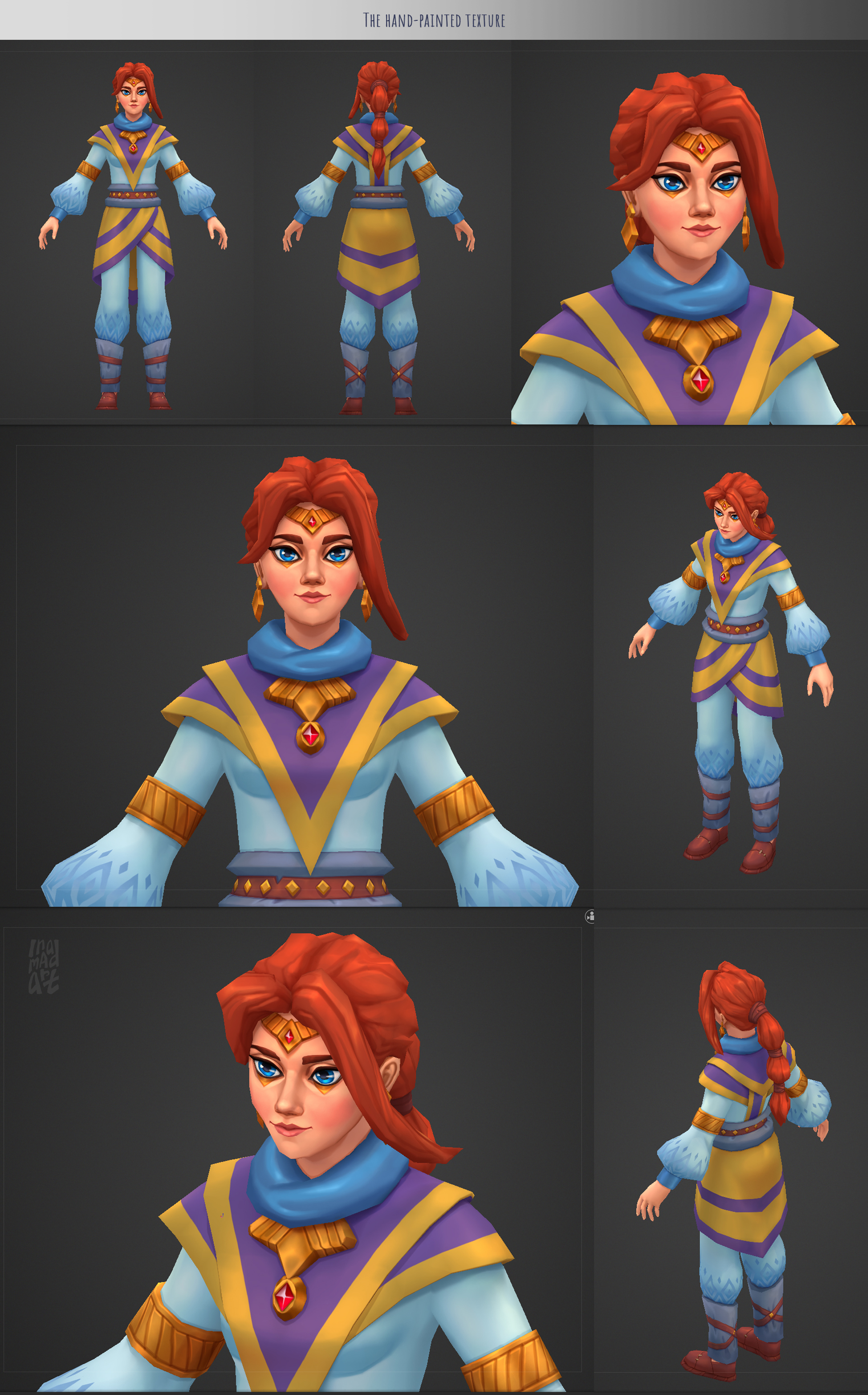 Дизайн персонажей и hand-painted текстурирование  3d моделей — Изображение №4 — Иллюстрация, 3D на Dprofile
