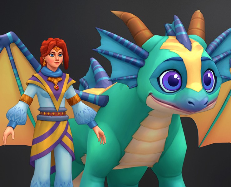 Дизайн персонажей и hand-painted текстурирование  3d моделей — Иллюстрация, 3D на Dprofile