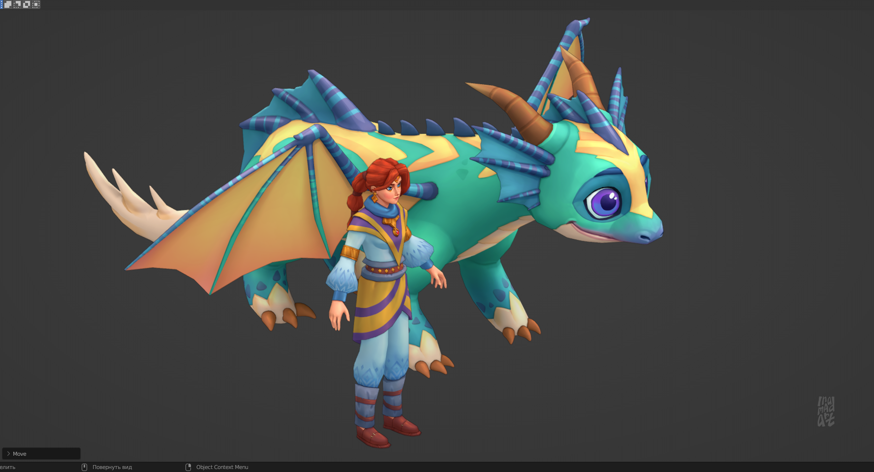Дизайн персонажей и hand-painted текстурирование  3d моделей — Изображение №11 — Иллюстрация, 3D на Dprofile
