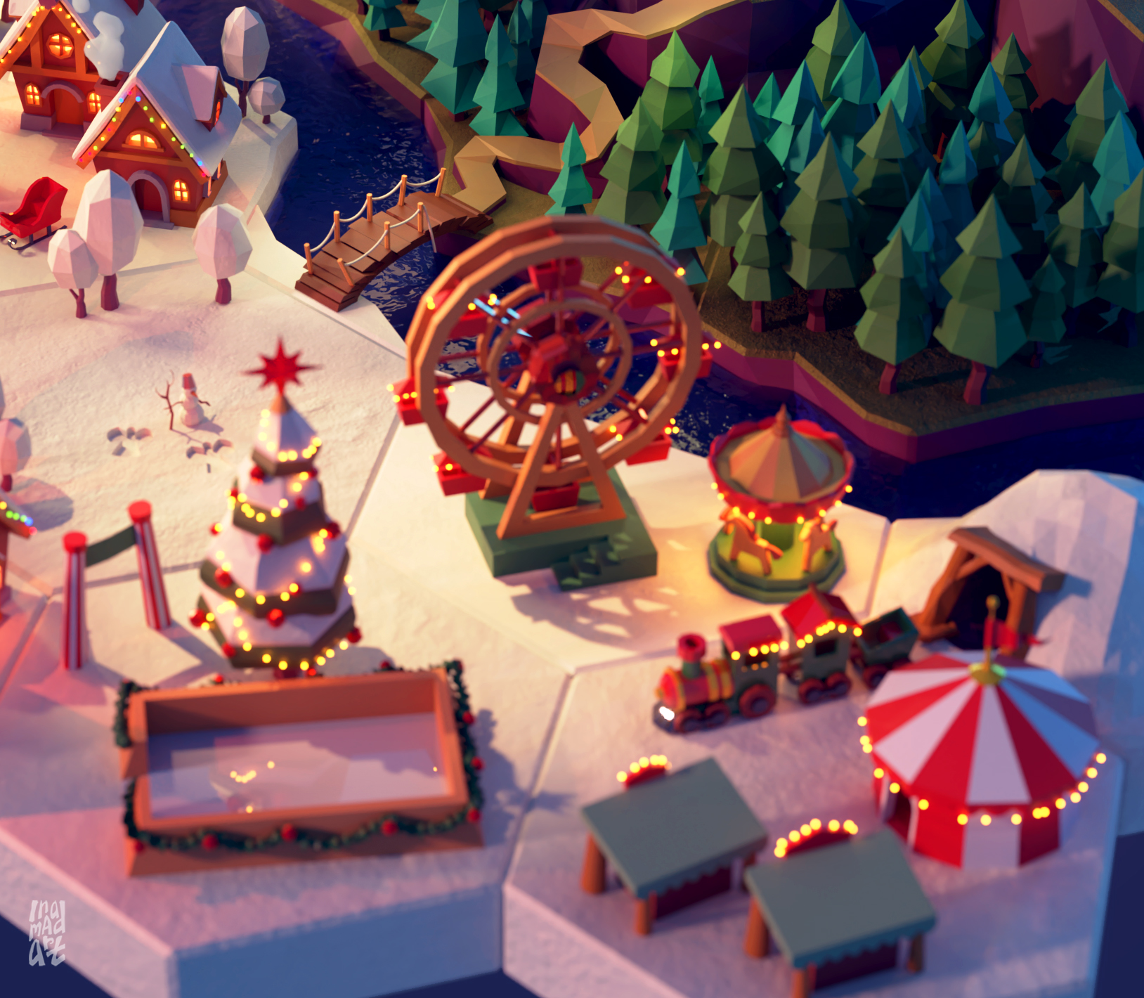 3D арт / 3D иллюстрация Low Poly / Дизайн окружения — Изображение №5 — Иллюстрация, Анимация на Dprofile