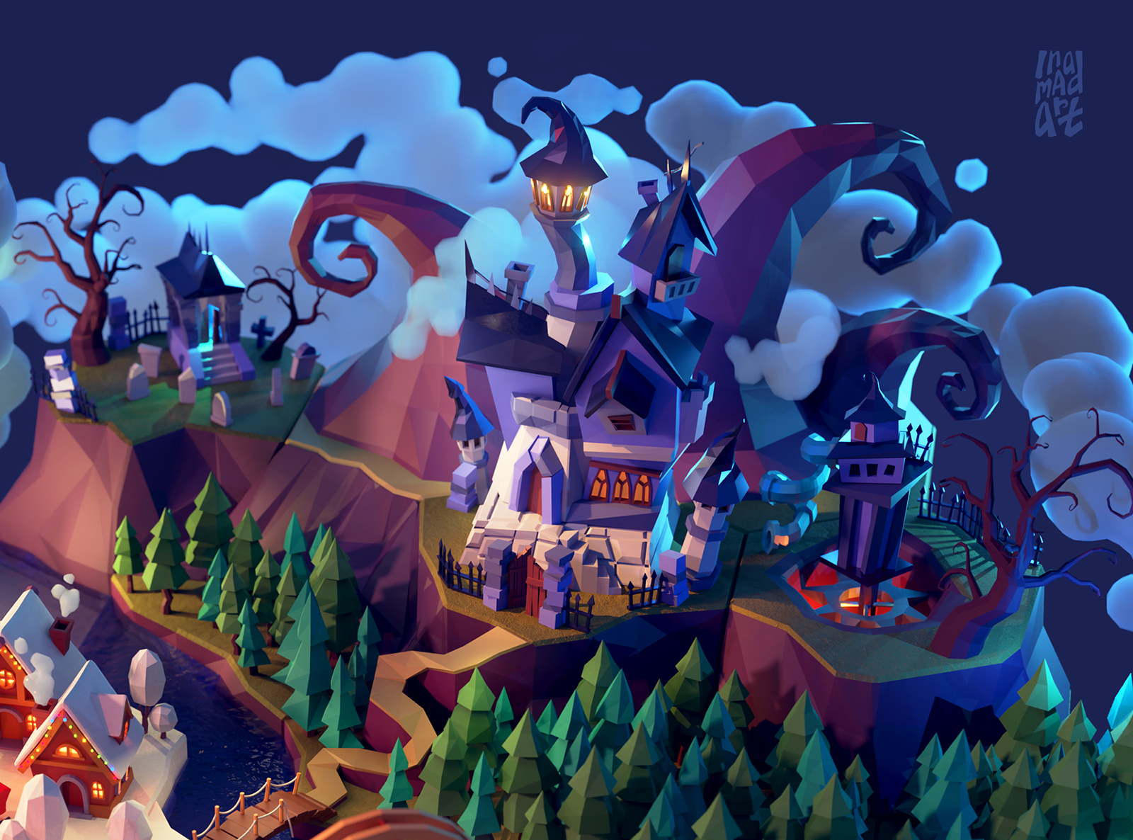 3D арт / 3D иллюстрация Low Poly / Дизайн окружения — Изображение №2 — Иллюстрация, Анимация на Dprofile