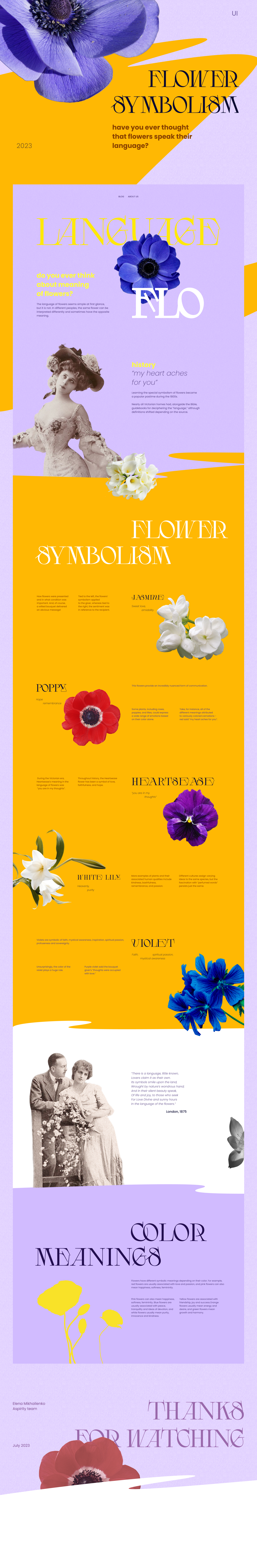 Flower symbolism — Изображение №1 — Интерфейсы на Dprofile