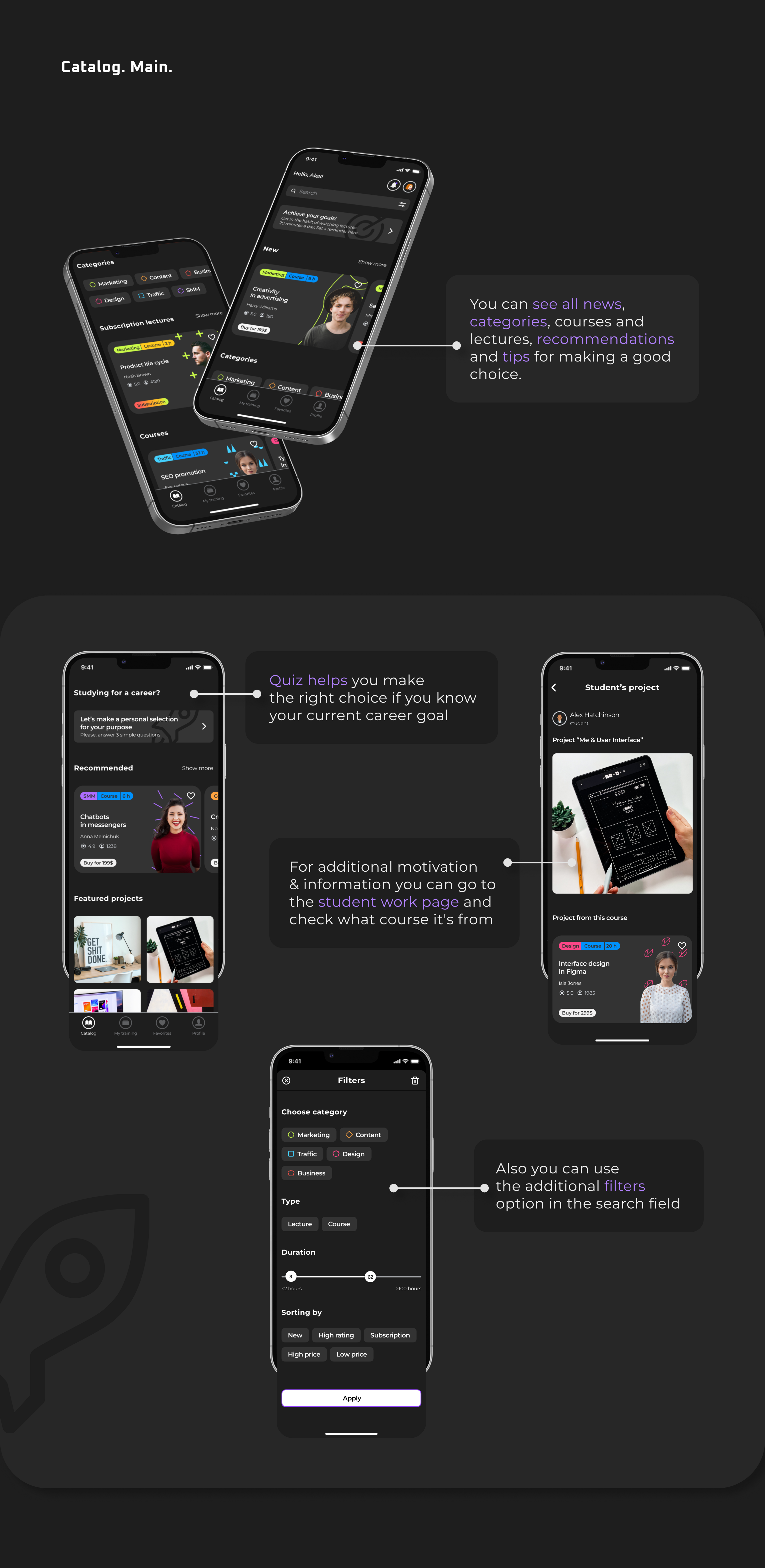 Mobile App | Education — Изображение №9 — Интерфейсы на Dprofile