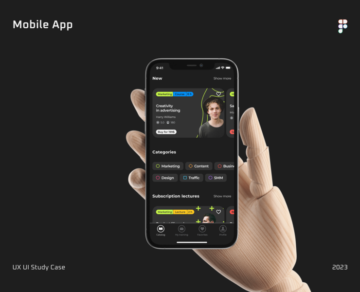 Mobile App | Education — Интерфейсы на Dprofile