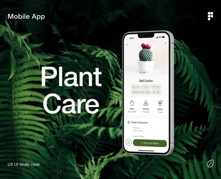 Mobile App | Plant Care — Интерфейсы на Dprofile