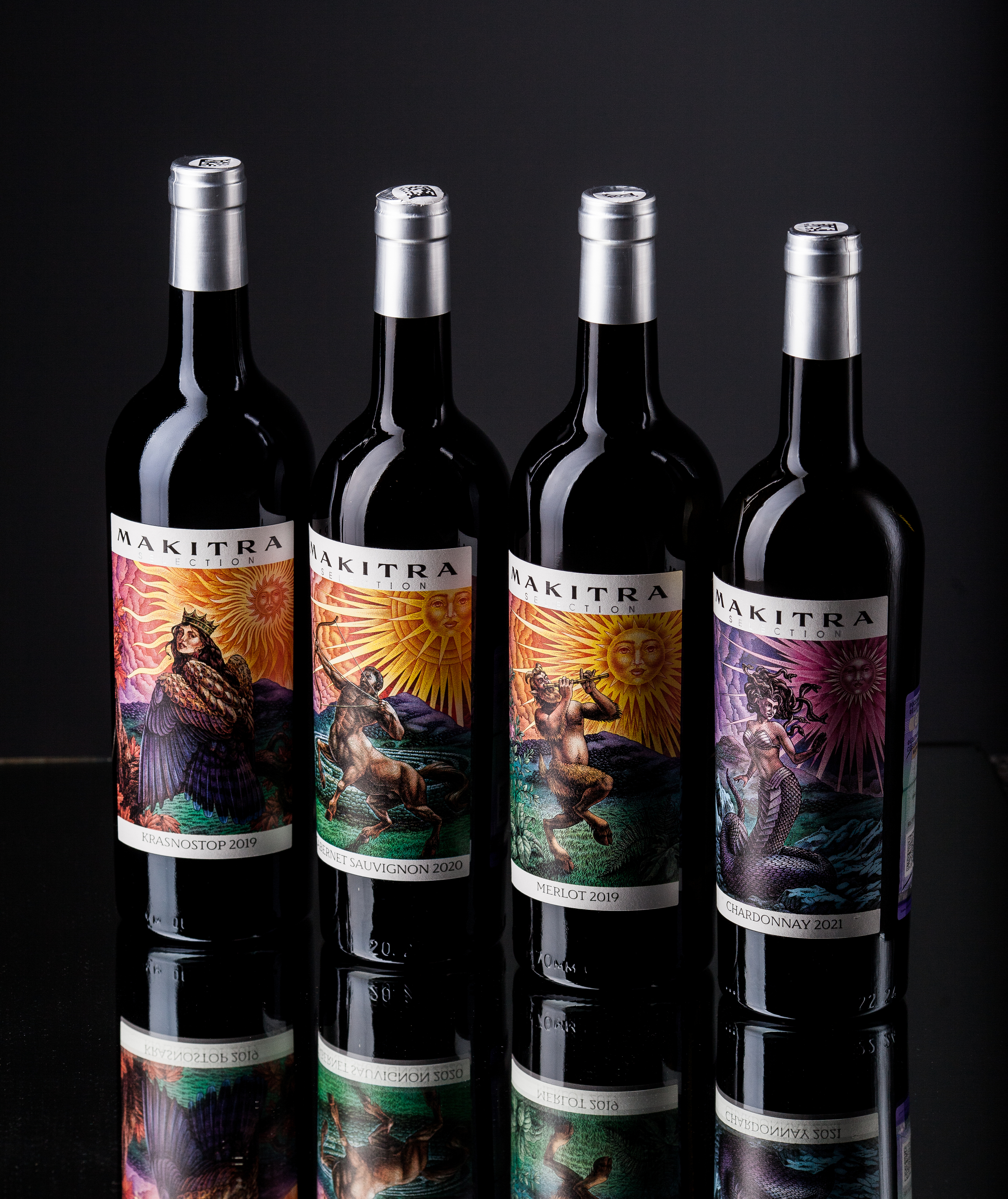 Гравюрные иллюстрации для коллекции вин Makitra Selection — Изображение №1 — Брендинг, Иллюстрация на Dprofile