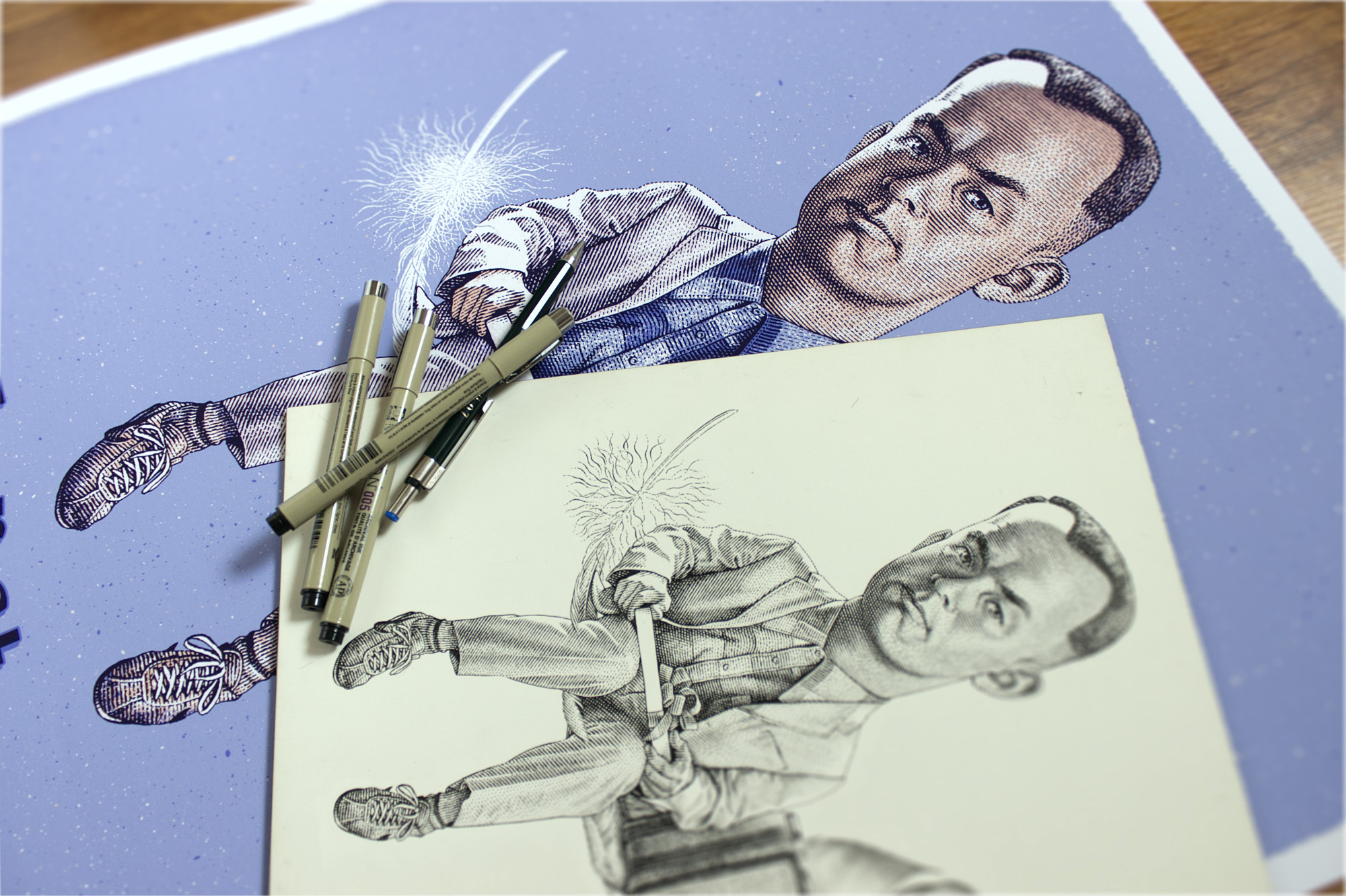 Гравюрный альтернативный постер Forrest Gump — Изображение №15 — Иллюстрация, Графика на Dprofile