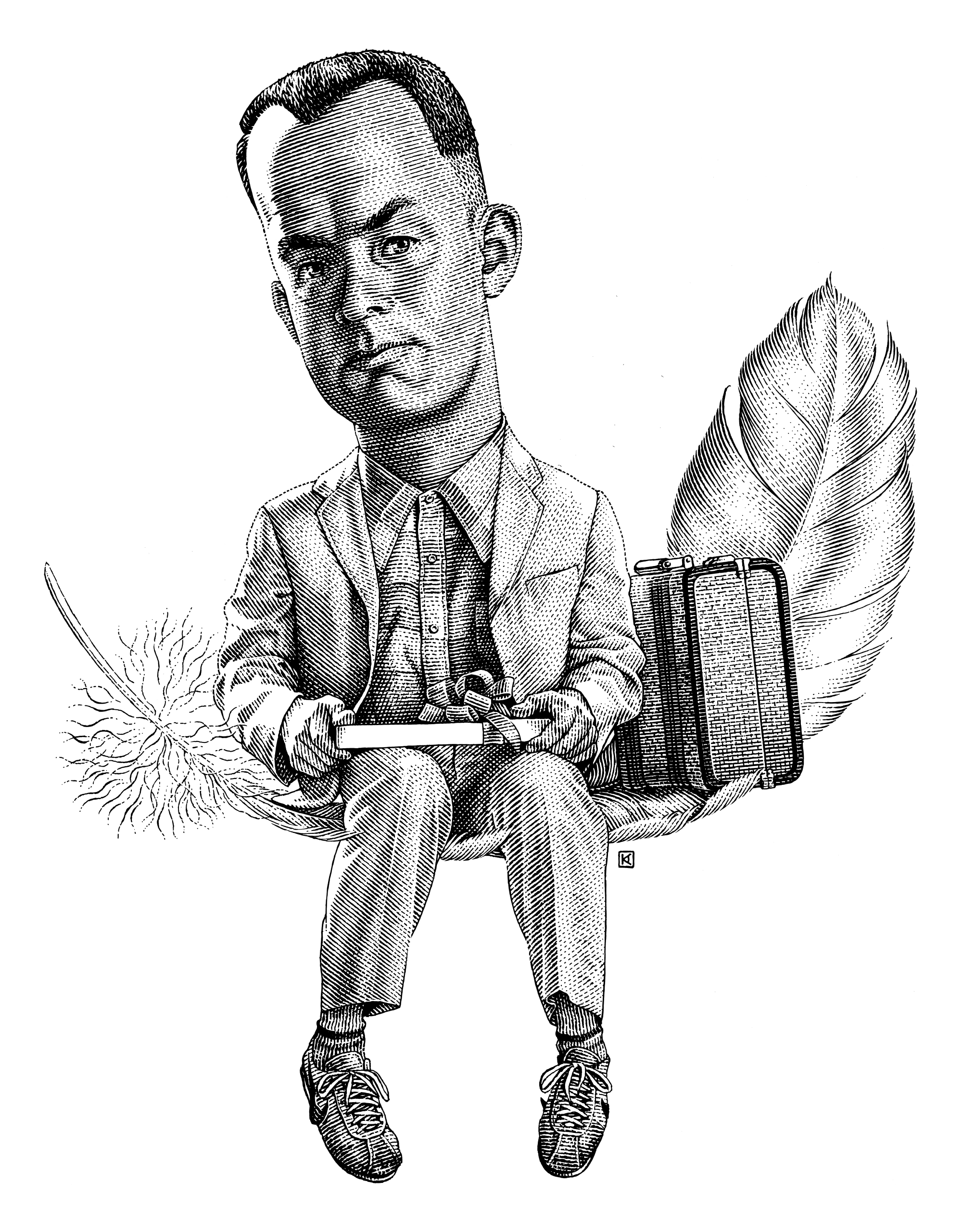 Гравюрный альтернативный постер Forrest Gump — Изображение №14 — Иллюстрация, Графика на Dprofile