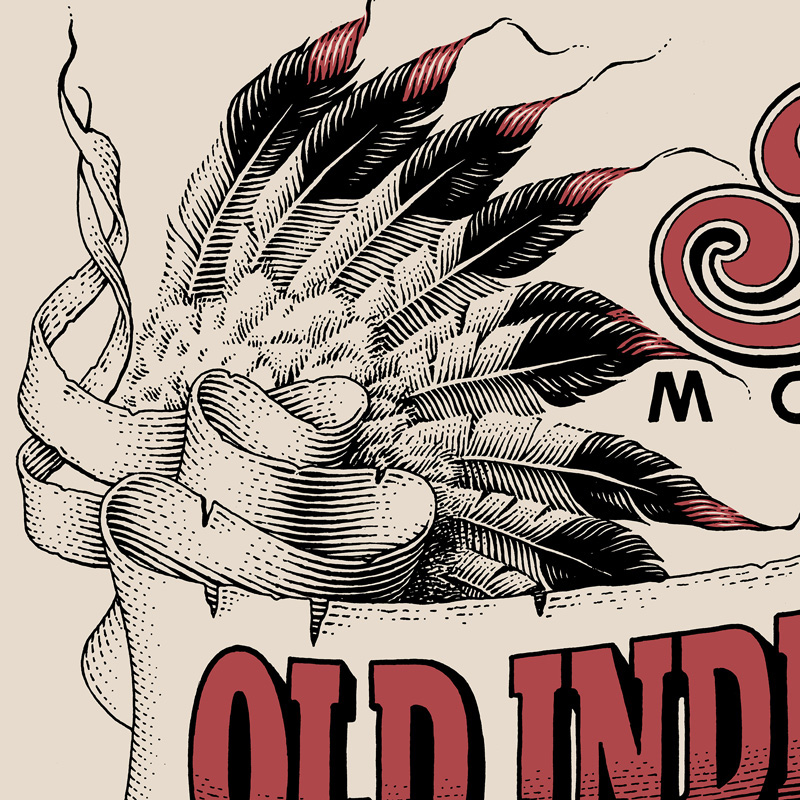 Скретчборд (имитация гравюры) постер Indian — Изображение №4 — Иллюстрация, Графика на Dprofile