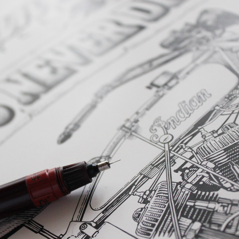 Скретчборд (имитация гравюры) постер Indian — Изображение №5 — Иллюстрация, Графика на Dprofile