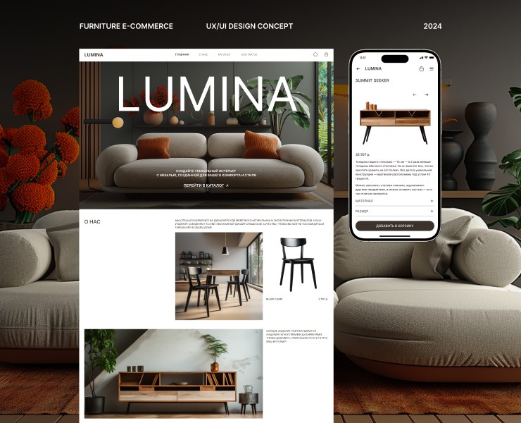 Website Design for Furniture на Dprofile