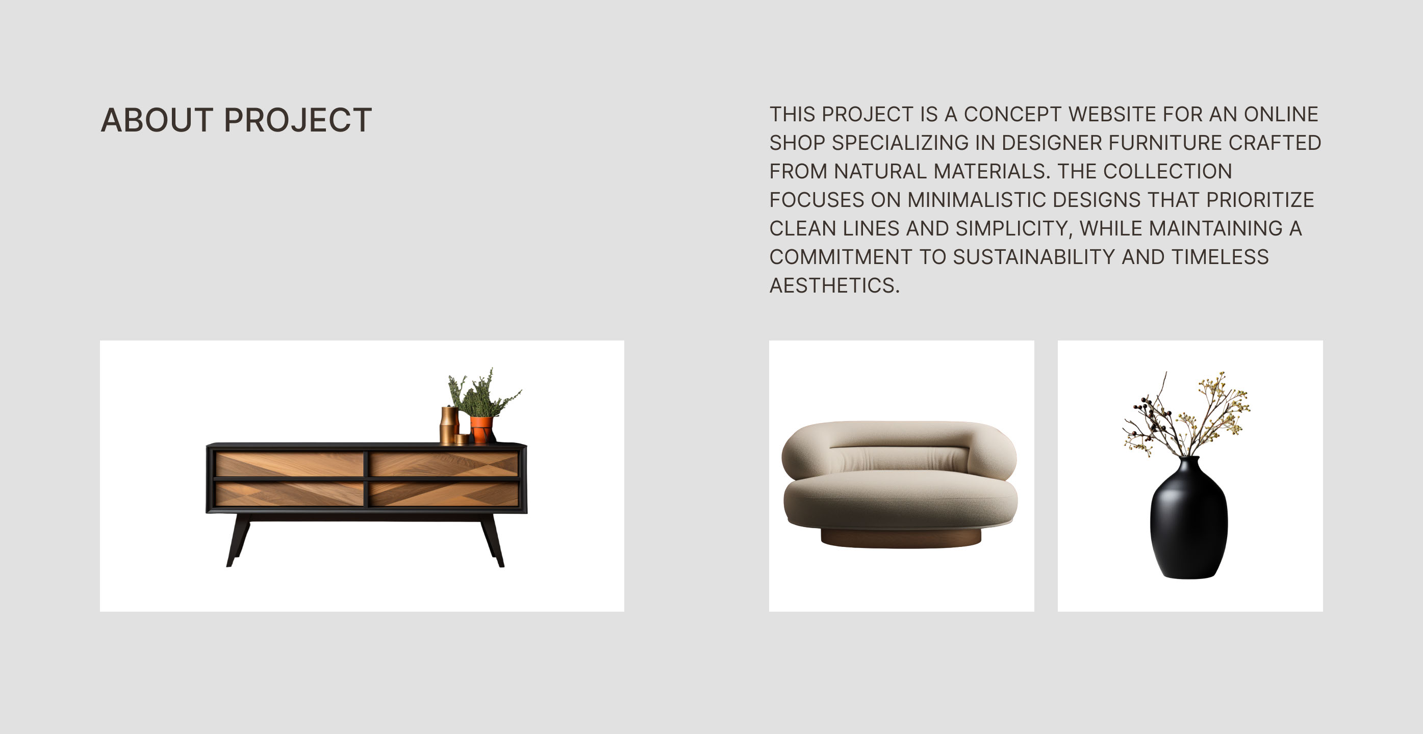 Website Design for Furniture — Изображение №2 — Интерфейсы на Dprofile