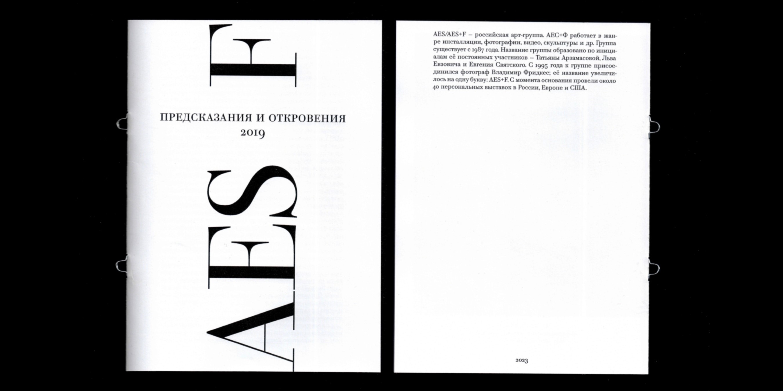 AES+F. Серийное оформление буклетов. — Изображение №1 — Графика на Dprofile