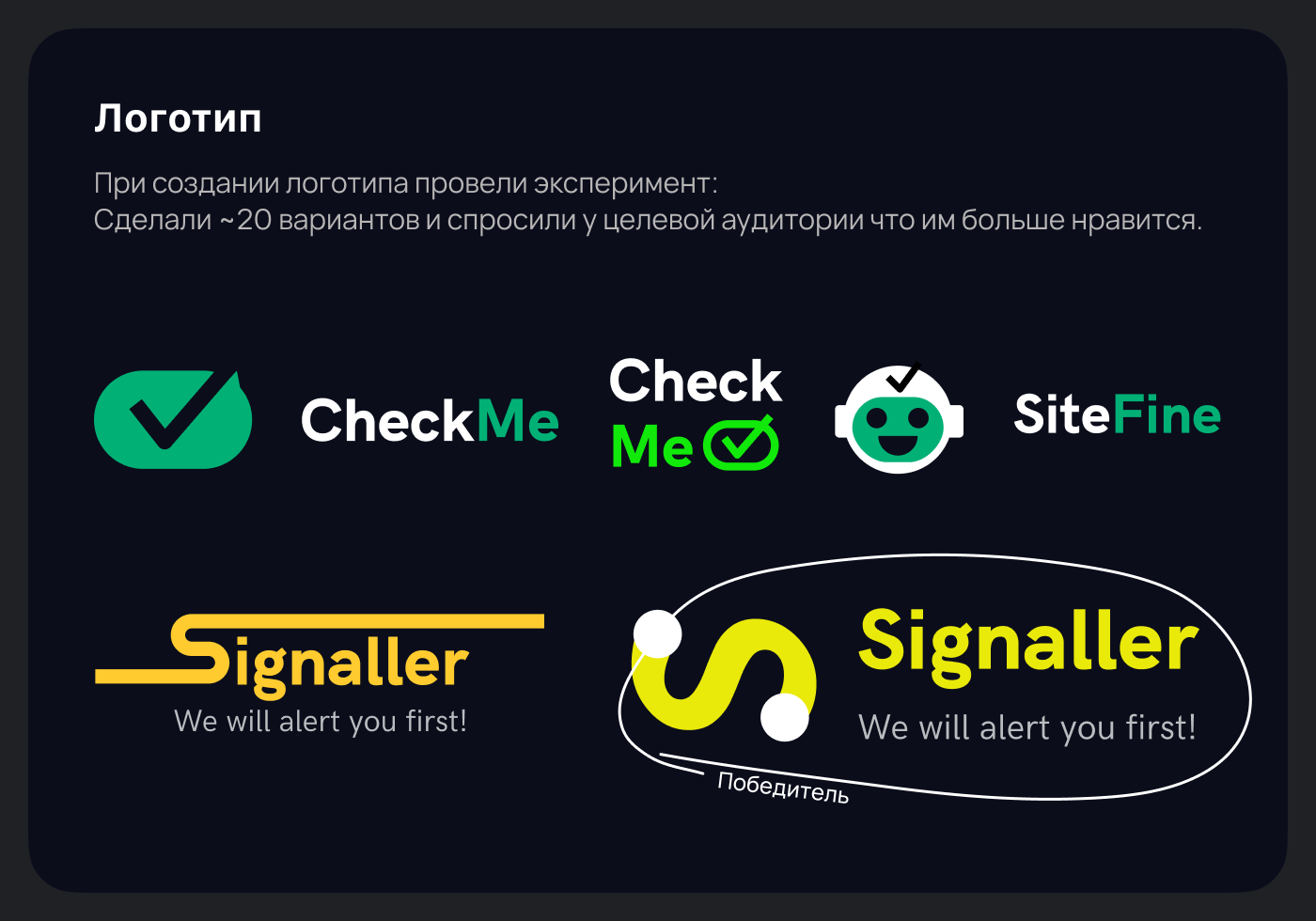 Signaller — приложение-страховка для сайта — Изображение №3 — Интерфейсы на Dprofile