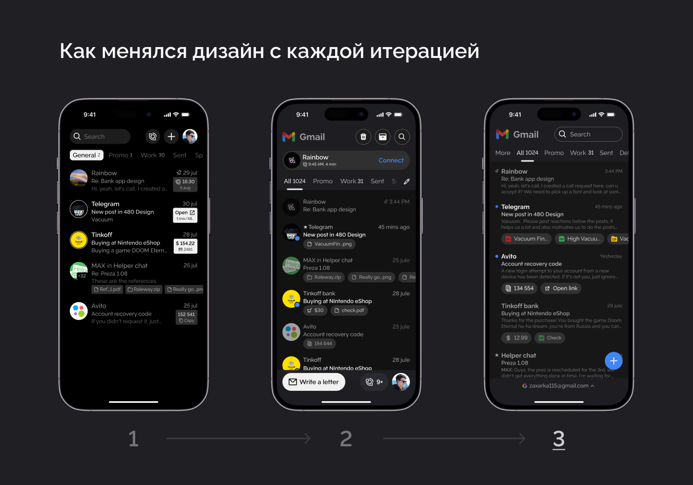 Редизайн приложения gmail — Изображение №4 — Интерфейсы на Dprofile
