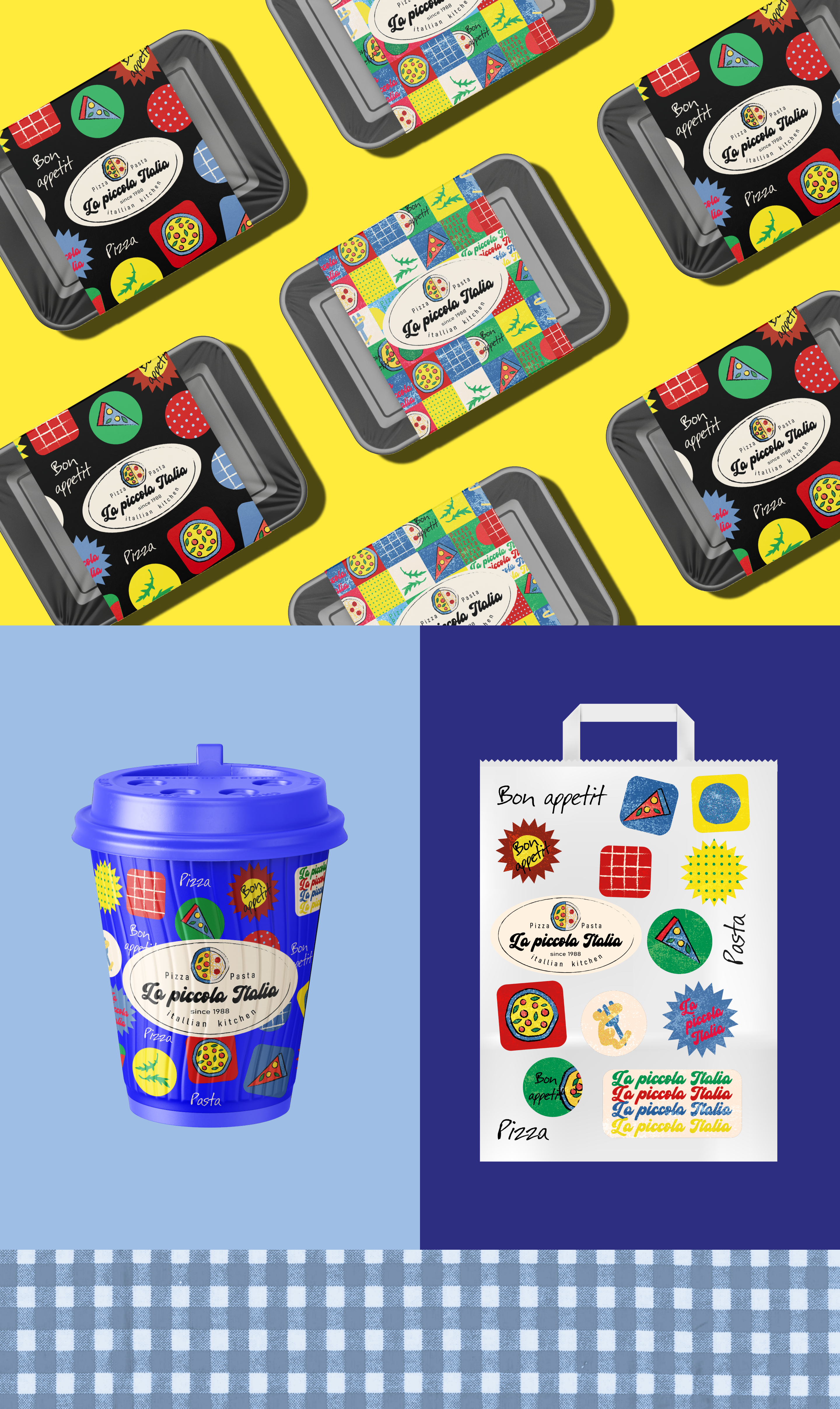 Логотип, фирменный стиль для пицца-паста бара — Изображение №4 — Брендинг на Dprofile