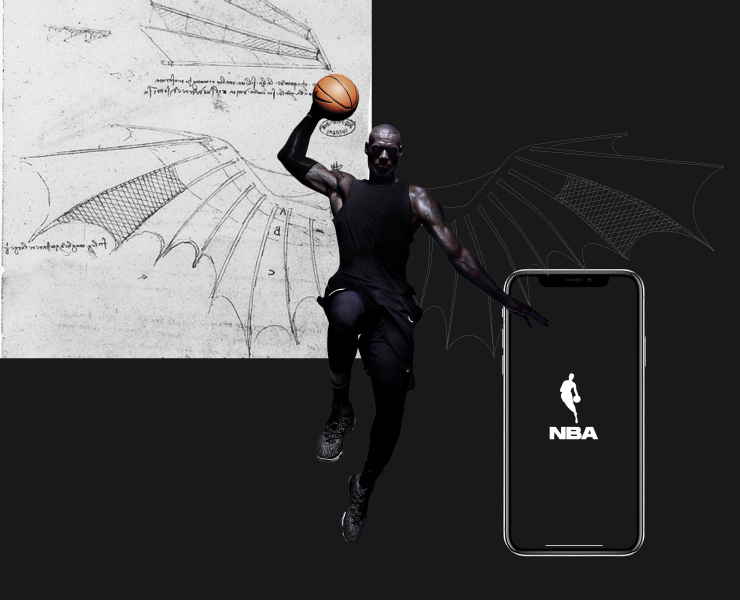 NBA App - Design concept — Интерфейсы, Иллюстрация, Графика на Dprofile