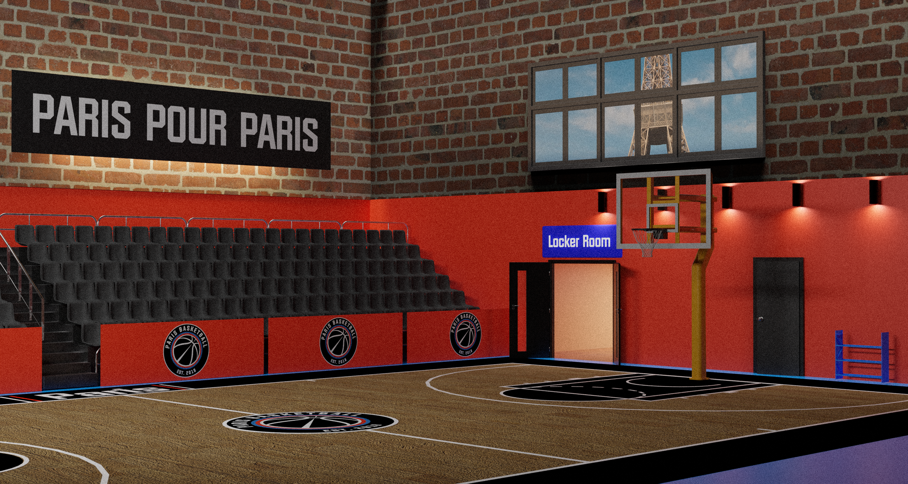 Paris Basketball Project — Изображение №1 — Иллюстрация, 3D на Dprofile