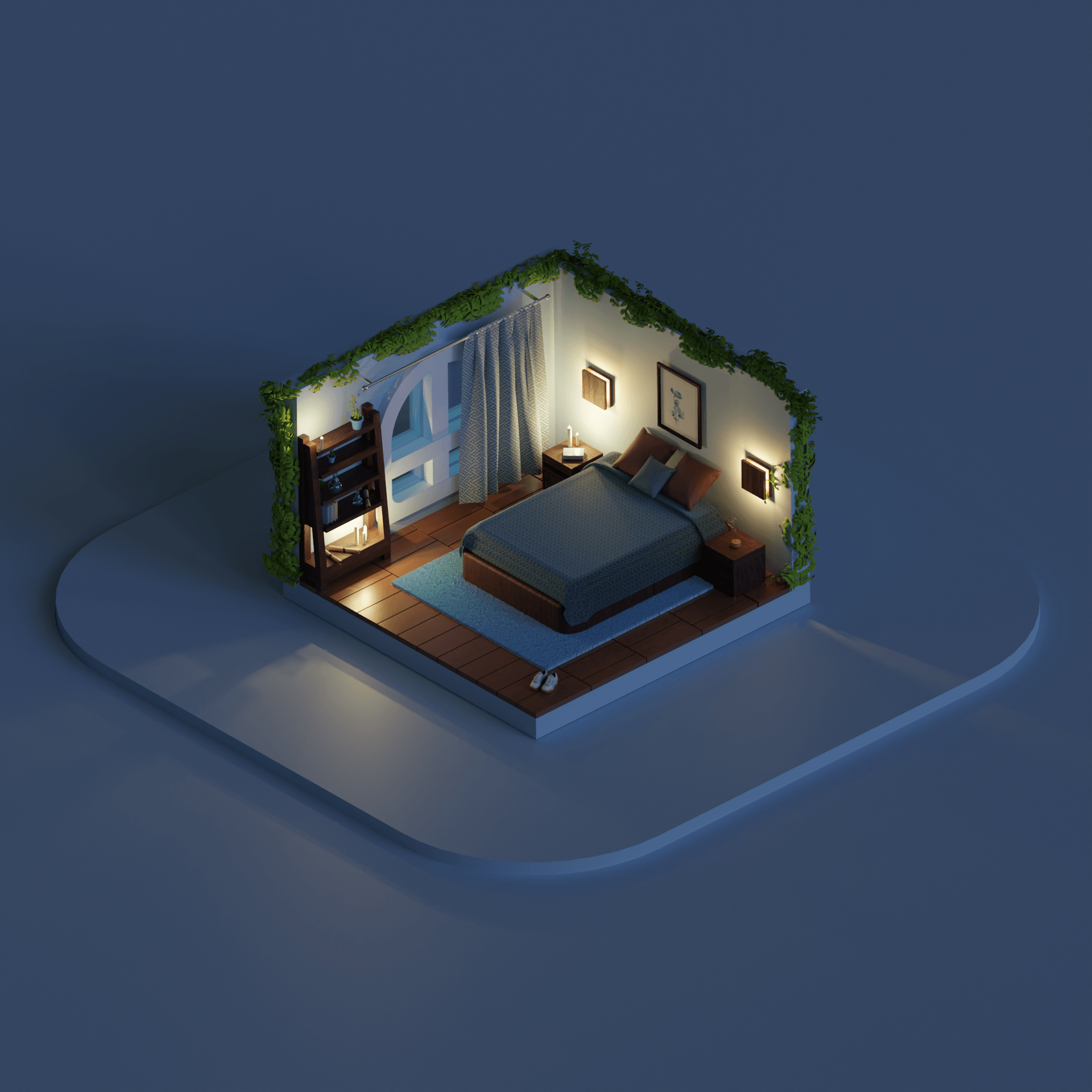 Cozy rooms animation — Изображение №1 — 3D, Анимация на Dprofile