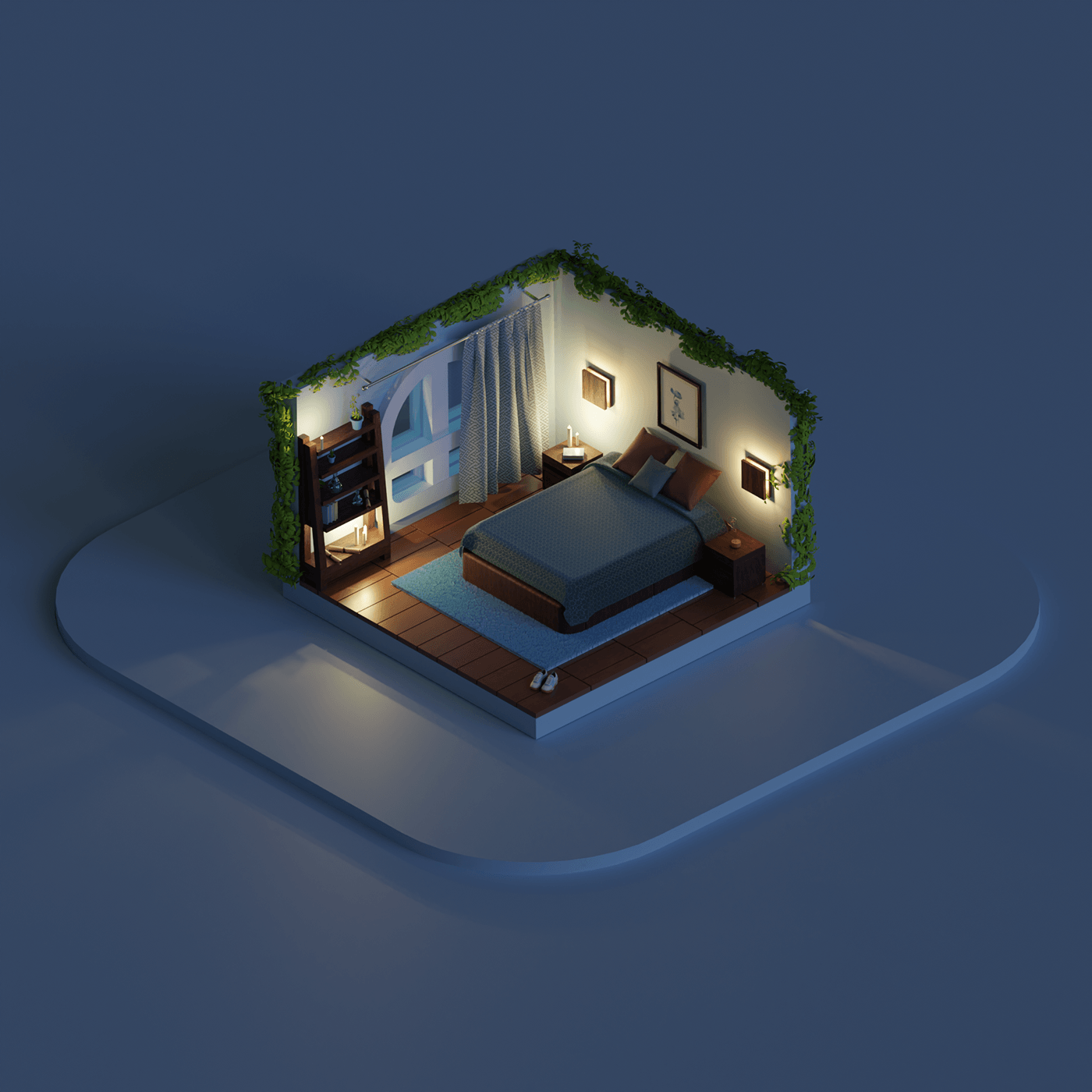 Cozy rooms animation — Изображение №4 — 3D, Анимация на Dprofile