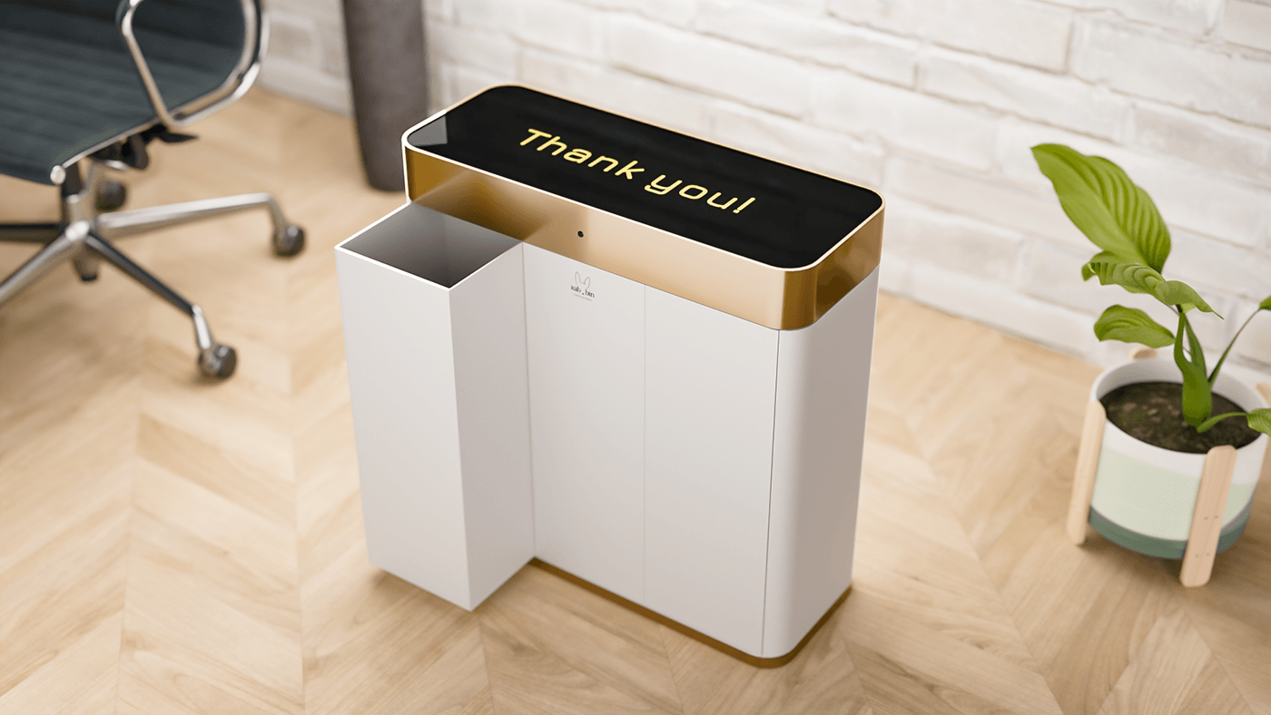 Rubbin - smart bin concept design — Изображение №8 — 3D на Dprofile