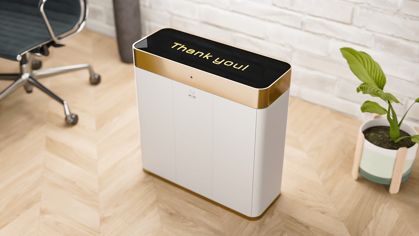 Rubbin - smart bin concept design — Изображение №6 — 3D на Dprofile