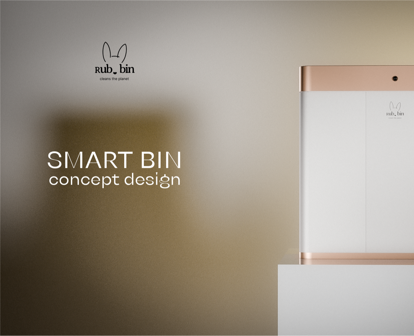 Rubbin - smart bin concept design — 3D на Dprofile