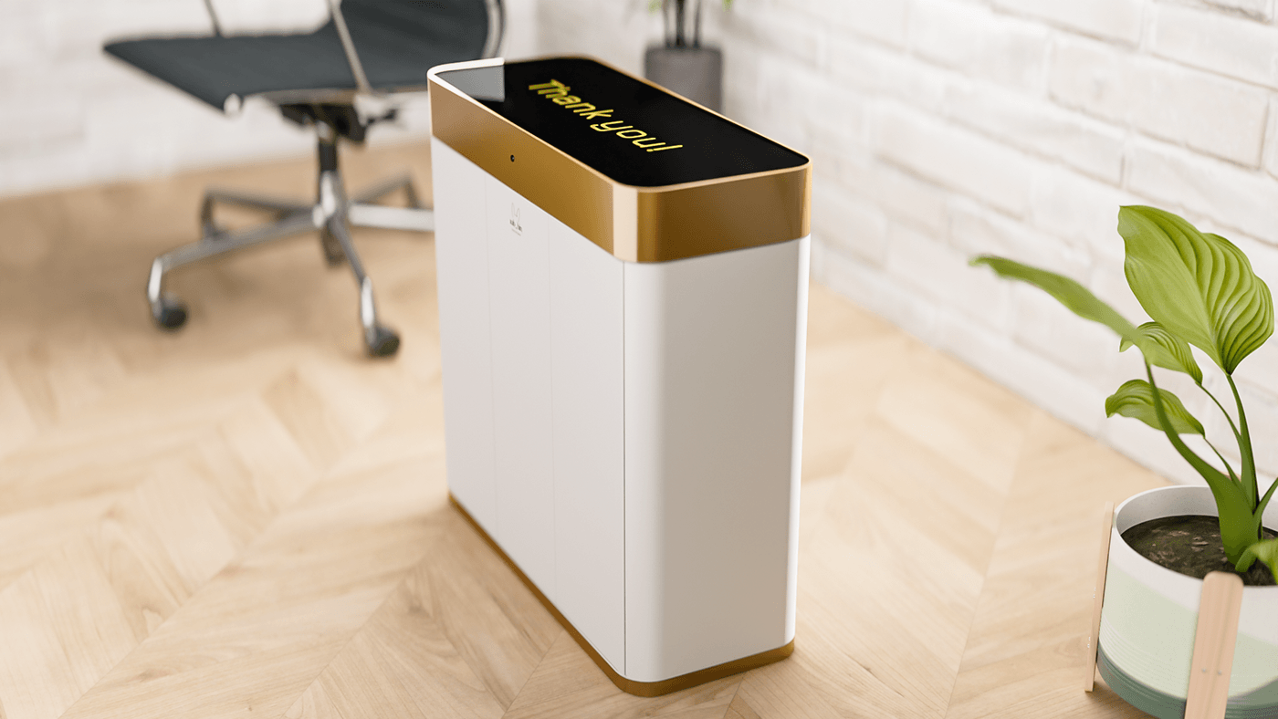 Rubbin - smart bin concept design — Изображение №9 — 3D на Dprofile
